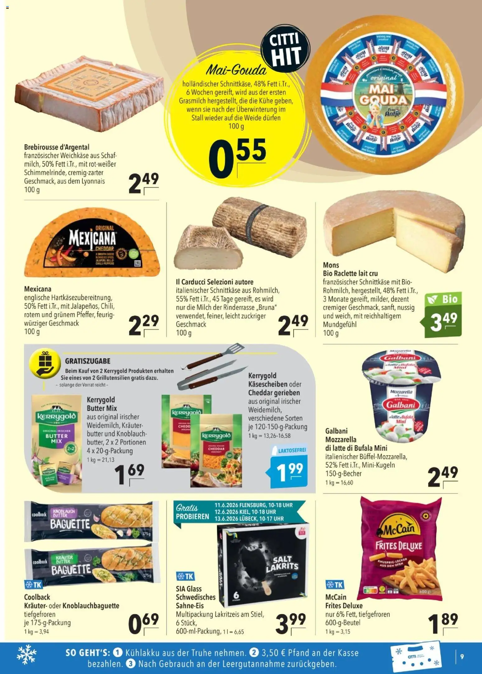 CITTI tilbudsavis – gyldig fra 10.06.2026 | Side: 9 | Produkter: Cheddar, Salt, Mozzarella
