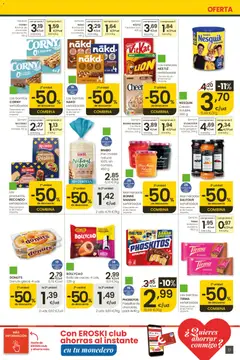 Vista previa Eroski Quieres ahorrar conmigo válido desde el 14.05.2026 | Página: 17 | Productos: Pan, Chocolate, Cereales, Consola