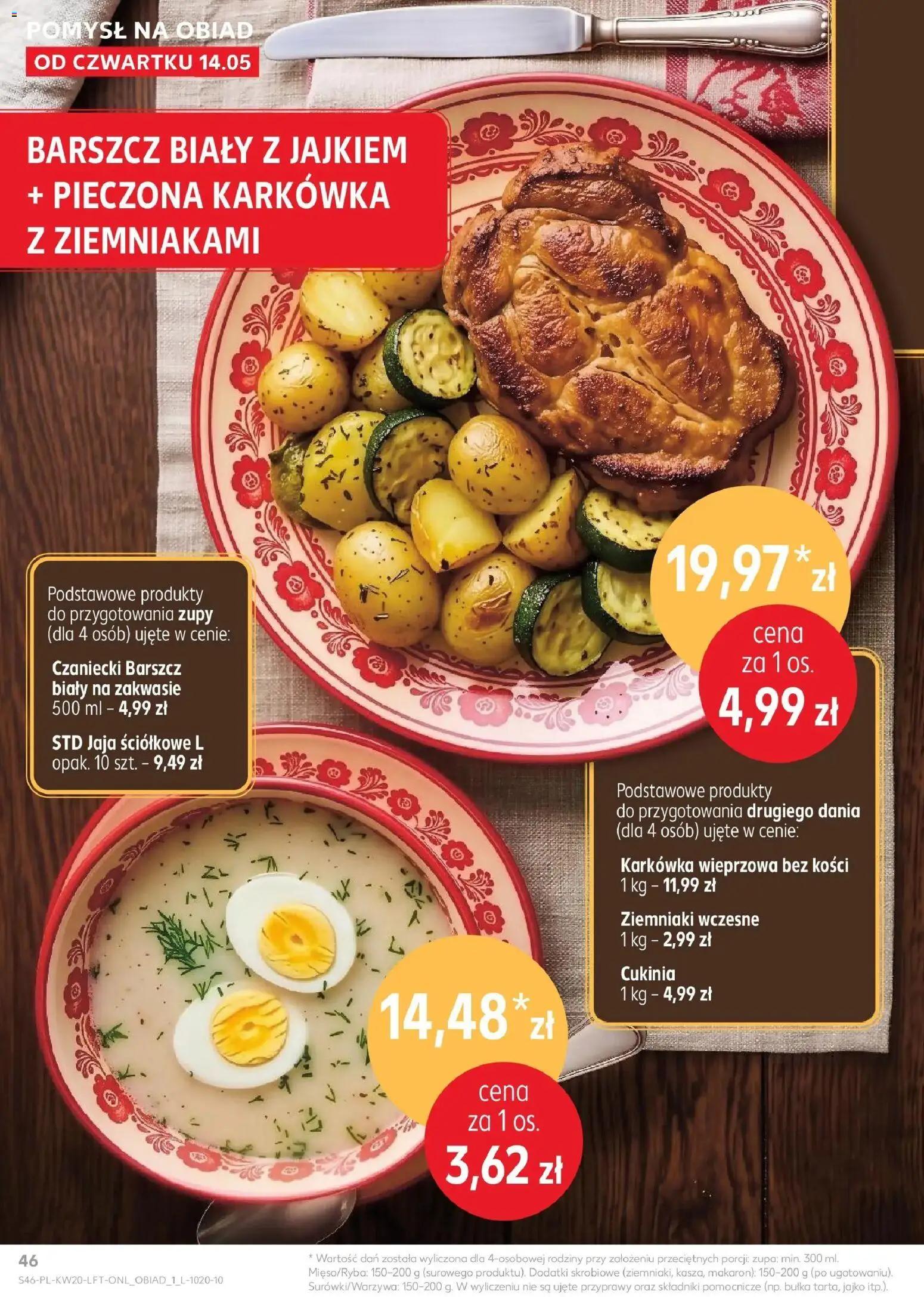 Kaufland gazetka od 14.05.2026 | Strona: 46 | Produkty: Karkówka, Karkówka wieprzowa, Bułka, Przyprawy