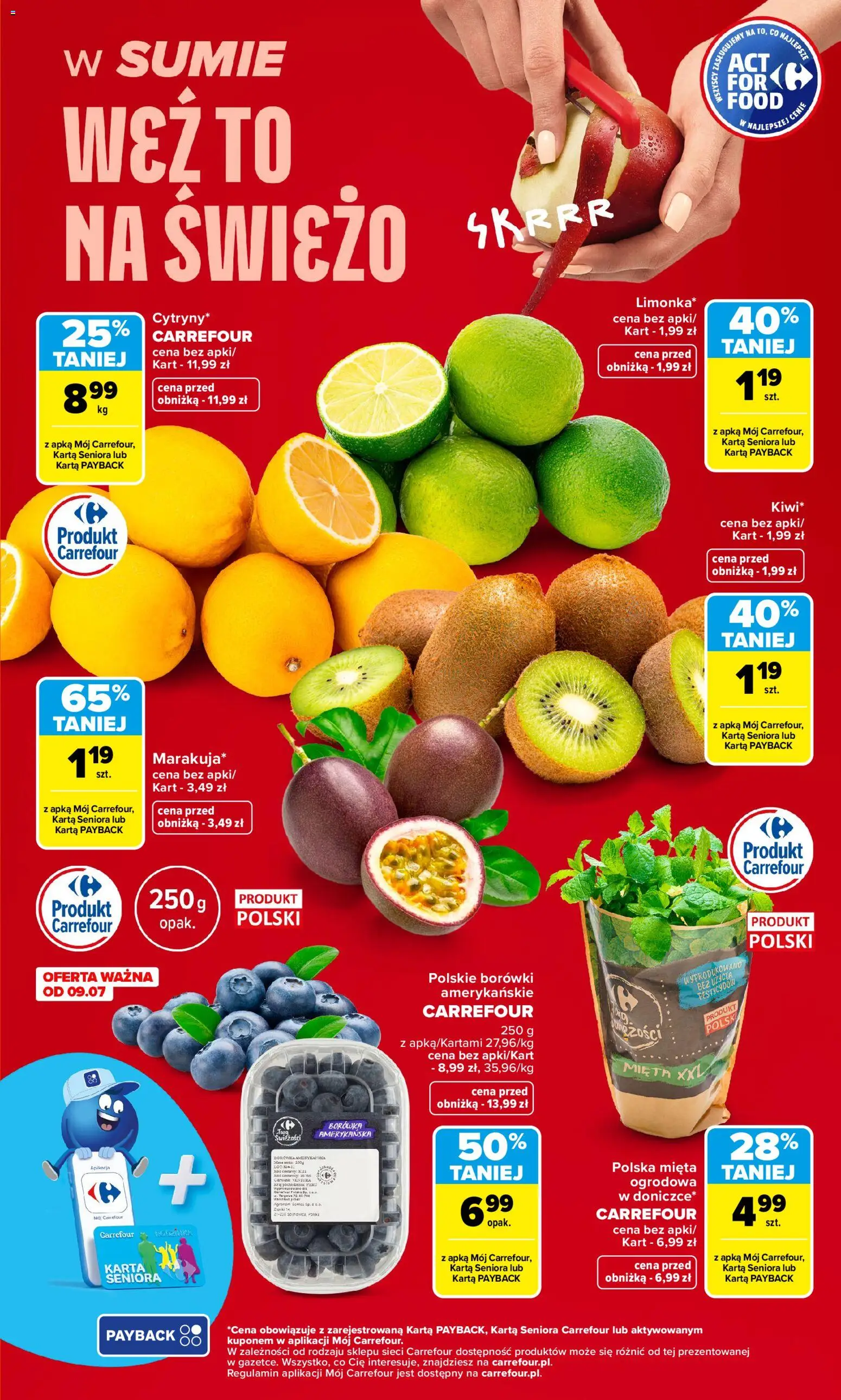 Carrefour gazetka - Weź to na świeżo od 06.07.2026 | Strona: 5 | Produkty: Karta, Mięta