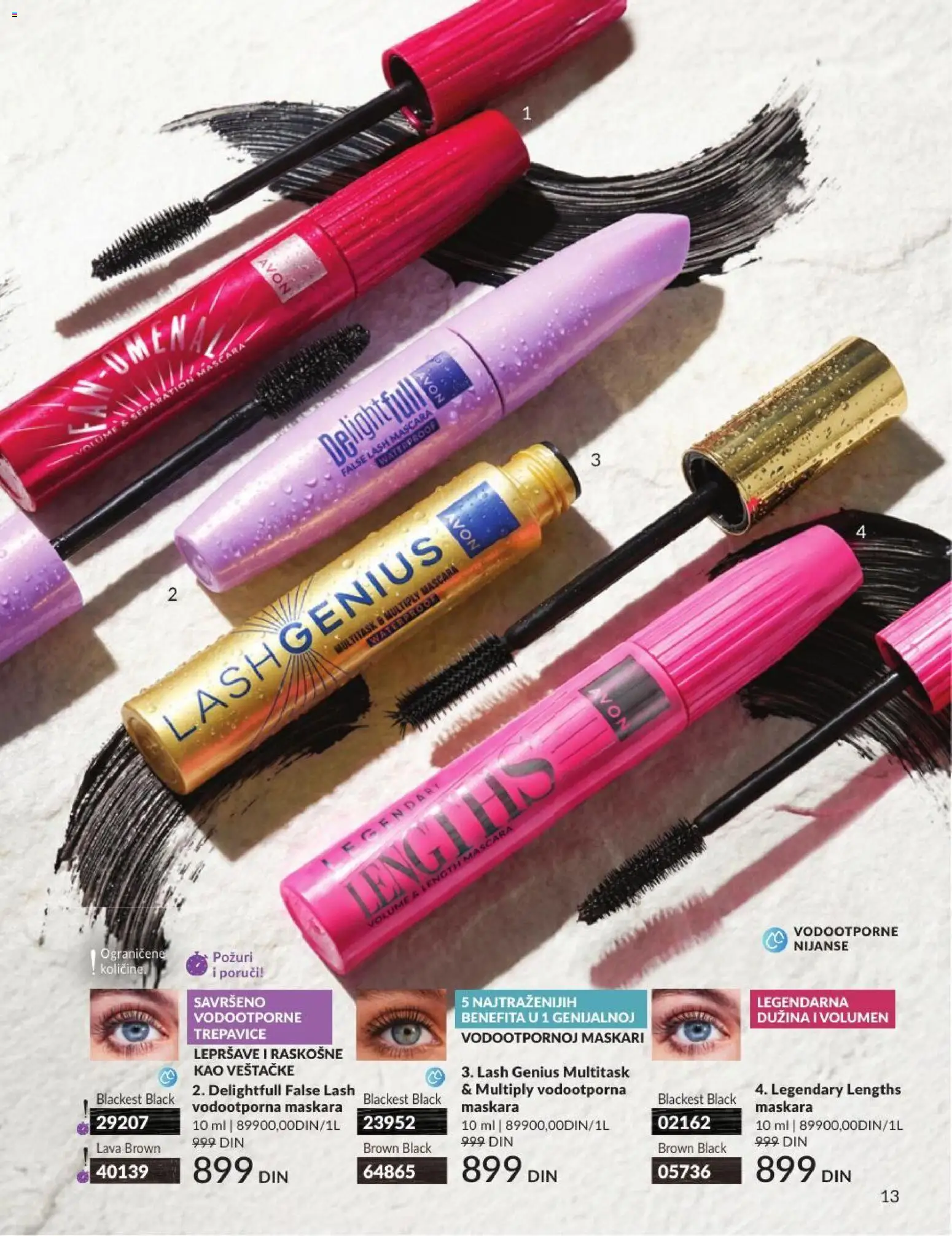 AVON katalog - važi od 01.07.2026 | Strana: 13 | Proizvode: Maskara