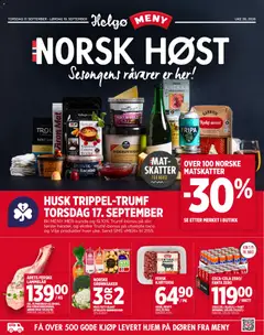 Forhåndsvisning av Meny Helgø kundeavis Norsk Host gyldig fra 17/09/2026