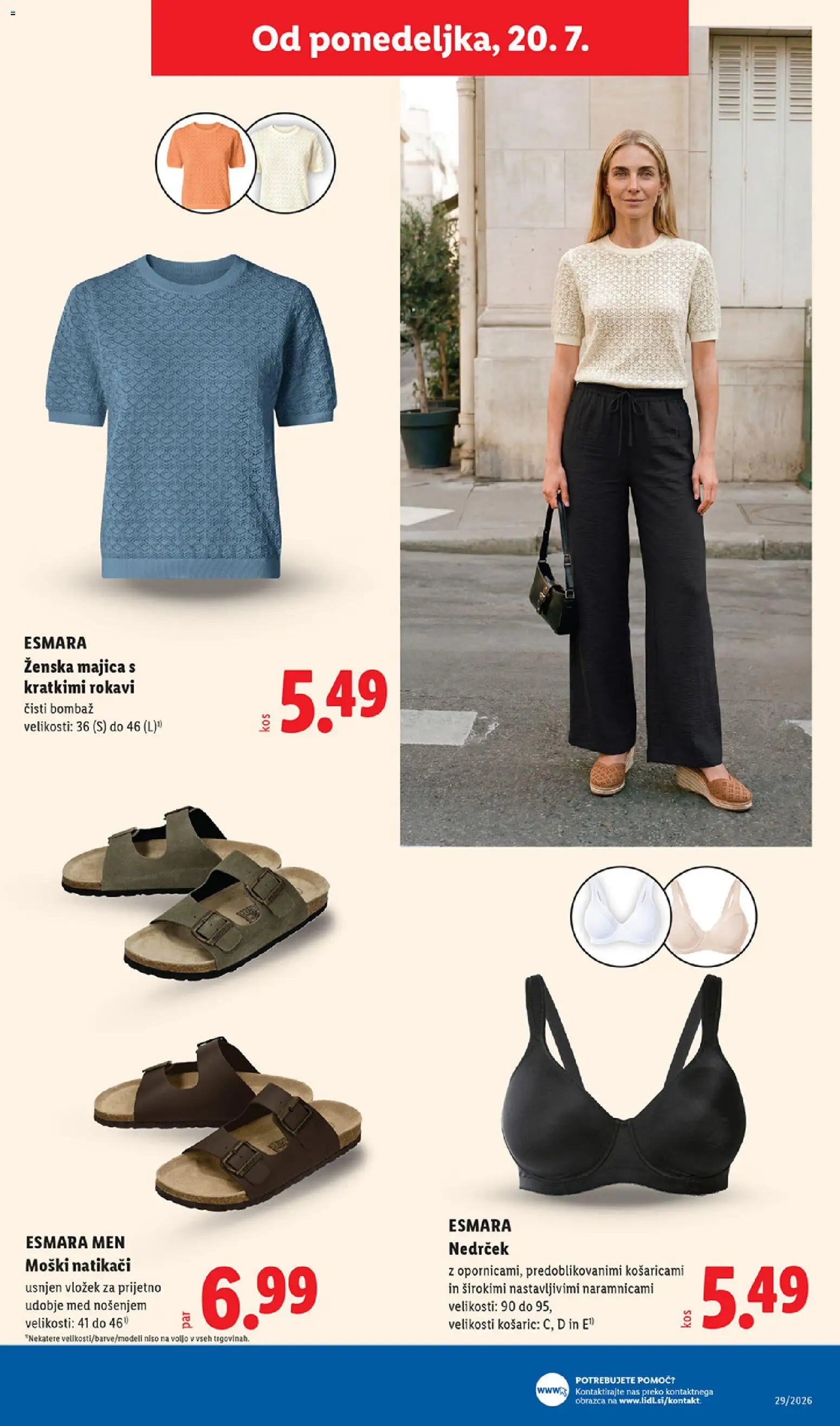 Novi Lidl katalog ponudbe – veljaven od 16.07.2026 | Stran: 59 | Izdelki: Med, Majica, Natikaci