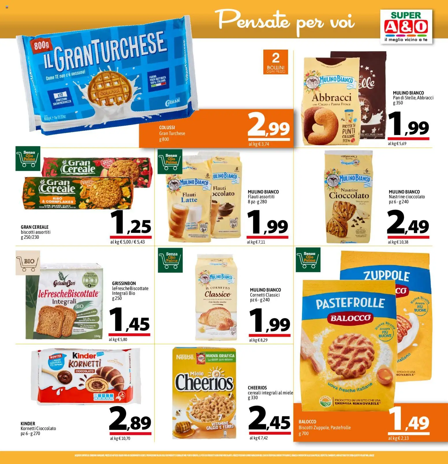 Volantino A&O del 09/07/2026 | Pagina: 11 | Prodotti: Uova, Riso, Cornetto, Panna