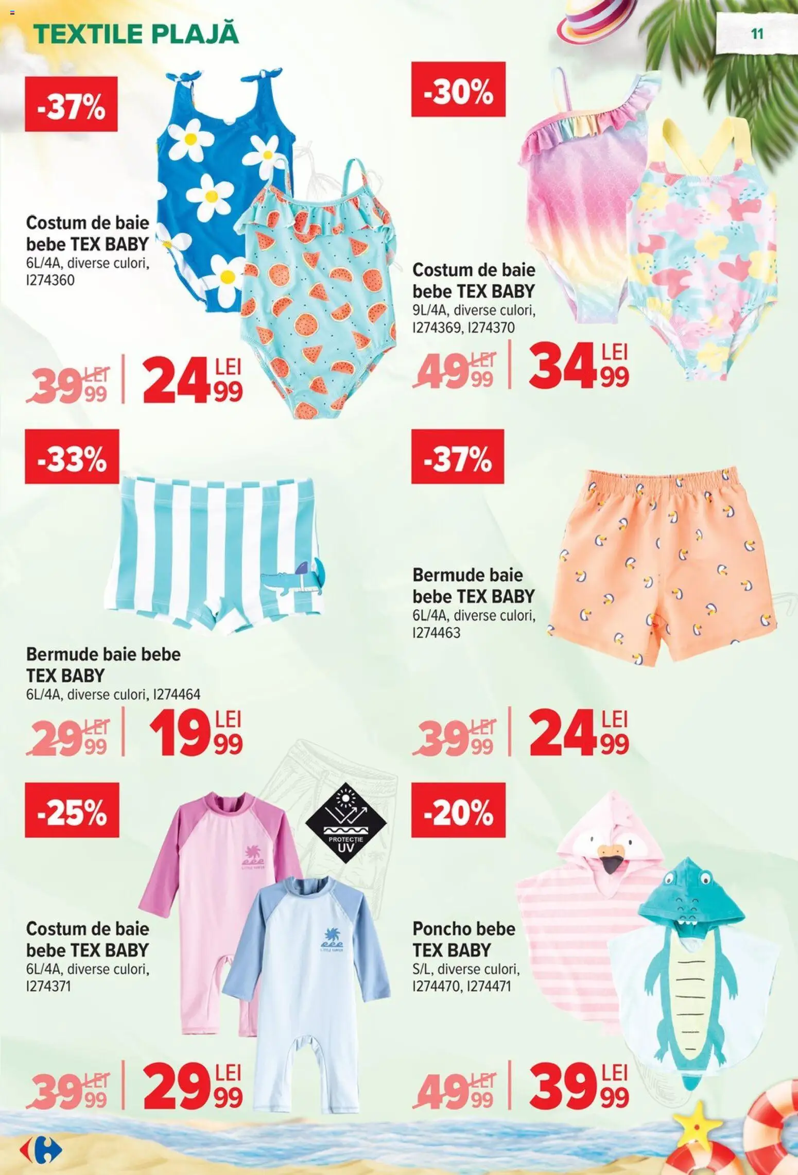 Noul catalog Carrefour – valabil de la 17.06.2026 | Pagină: 11 | Produse: Costum de baie, Costum