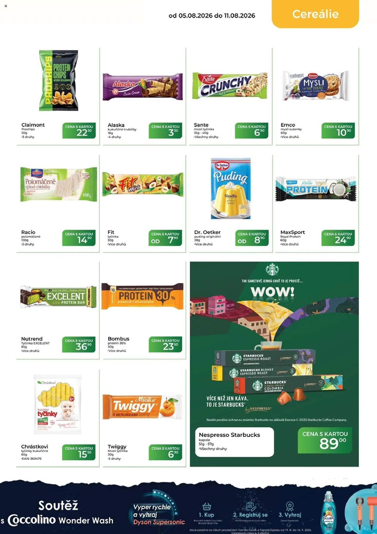 Tamda Foods leták od 05.08.2026 | Strana: 23 | Produkty: Trubičky, Coccolino, Puding, Müsli