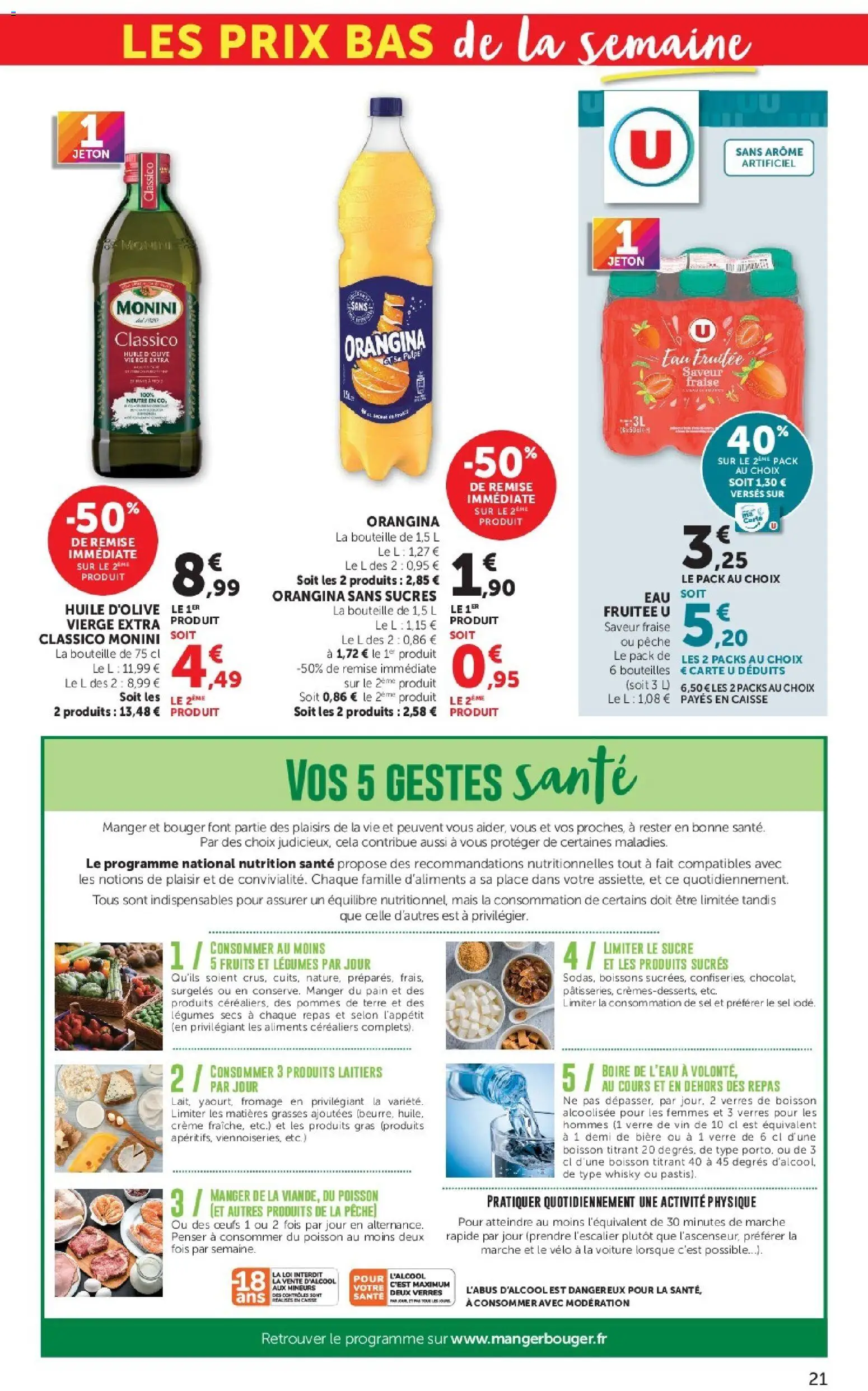 {H1} | Page: 21 | Produits: Orangina, Bière, Aliments, Pommes de terre