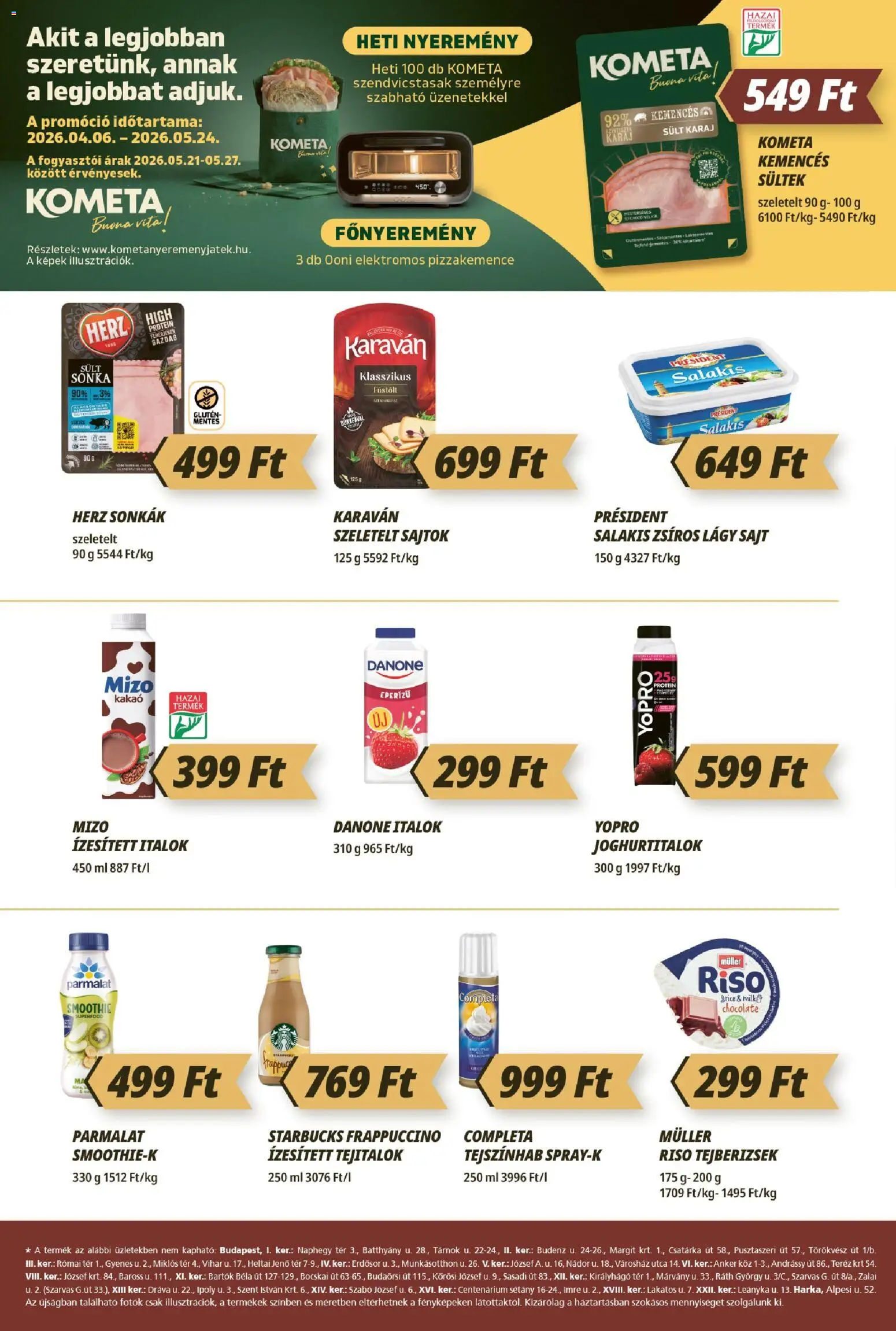 CBA Príma akciós ujság - amely érvényes a következő dátumtól: 21.05.2026 | Oldal: 2 | Termékek: Protein, Karaj, Sajt, Só
