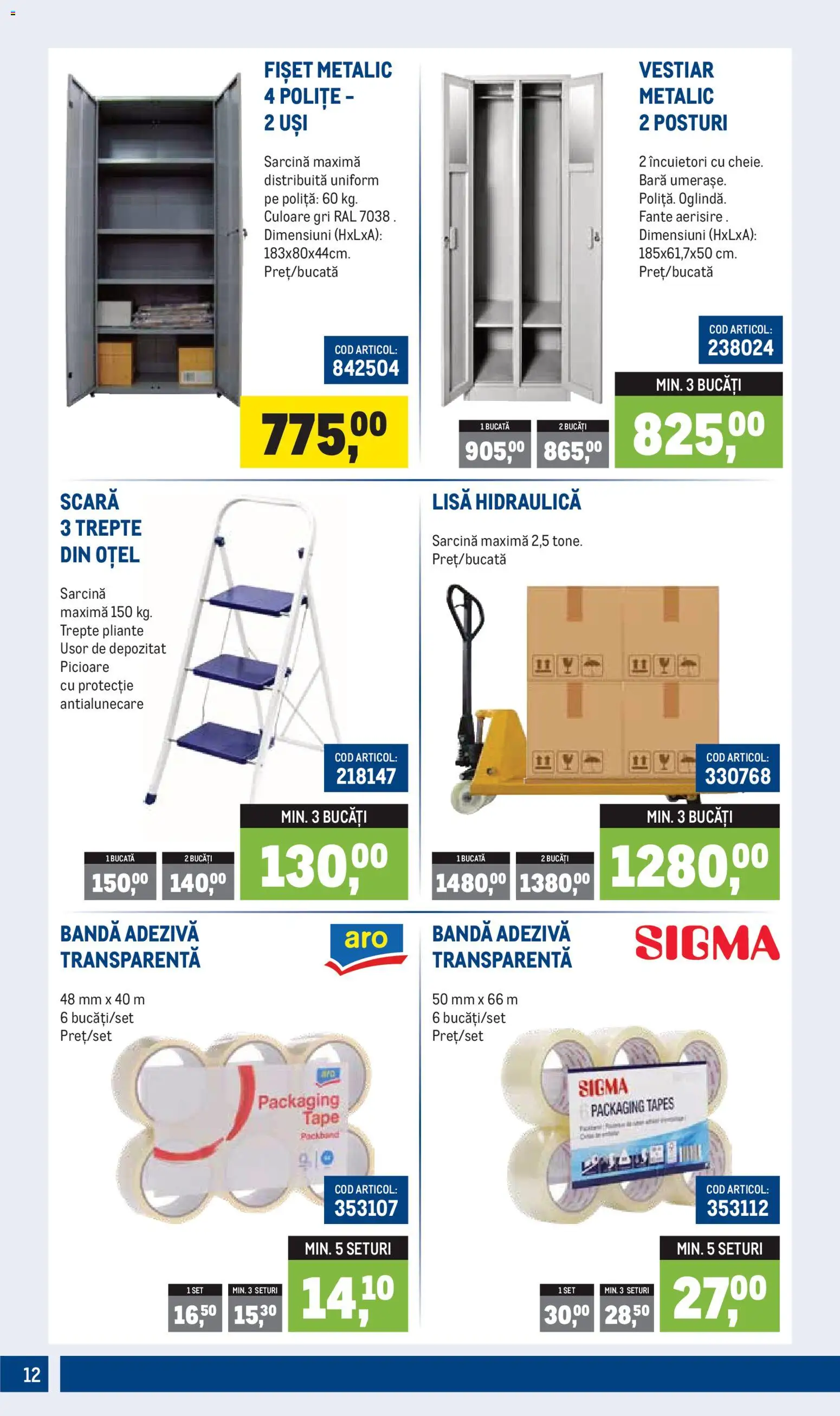 Noul catalog Metro – valabil de la 01.04.2026 | Pagină: 12 | Produse: Scară