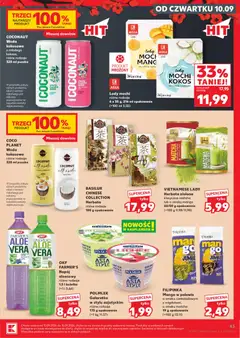 Pogląd oferty "Lody mochi, różne rodzaje 6 x 35 g, 216 ml opakowanie (=100 ml 5,55)" - ważna od 10.09.2026 | Strona: 43