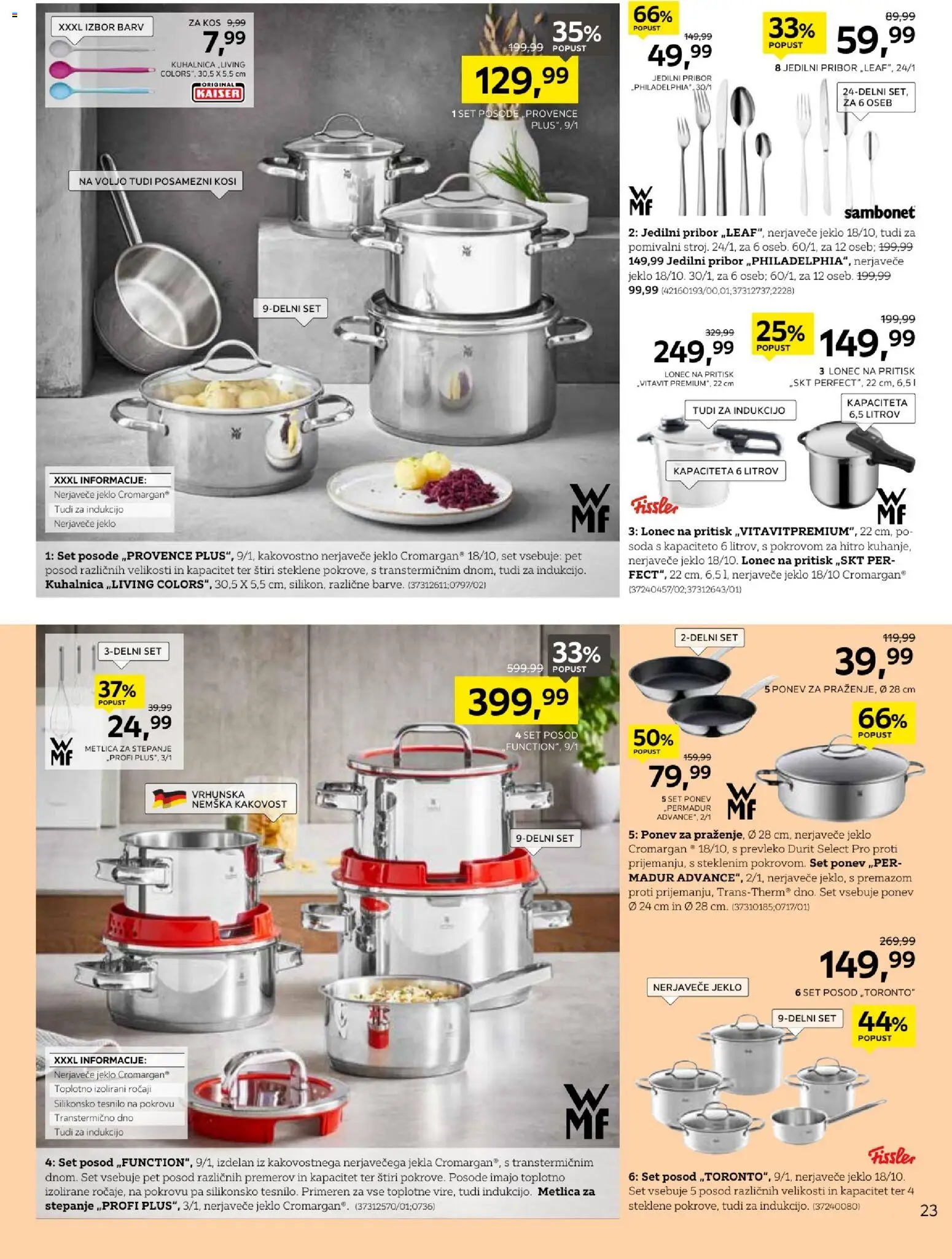 Novi XXXL Lesnina katalog ponudbe – veljaven od 28.09.2026 | Stran: 23 | Izdelki: Pribor, Kos