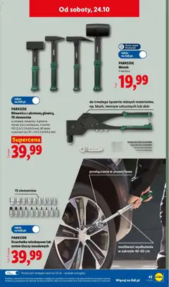 Pogląd oferty "PARKSIDE Grzechotka teleskopowa lub zestaw kluczy nasadowych, 19 elementów" - ważna od 19.10.2026 | Strona: 53
