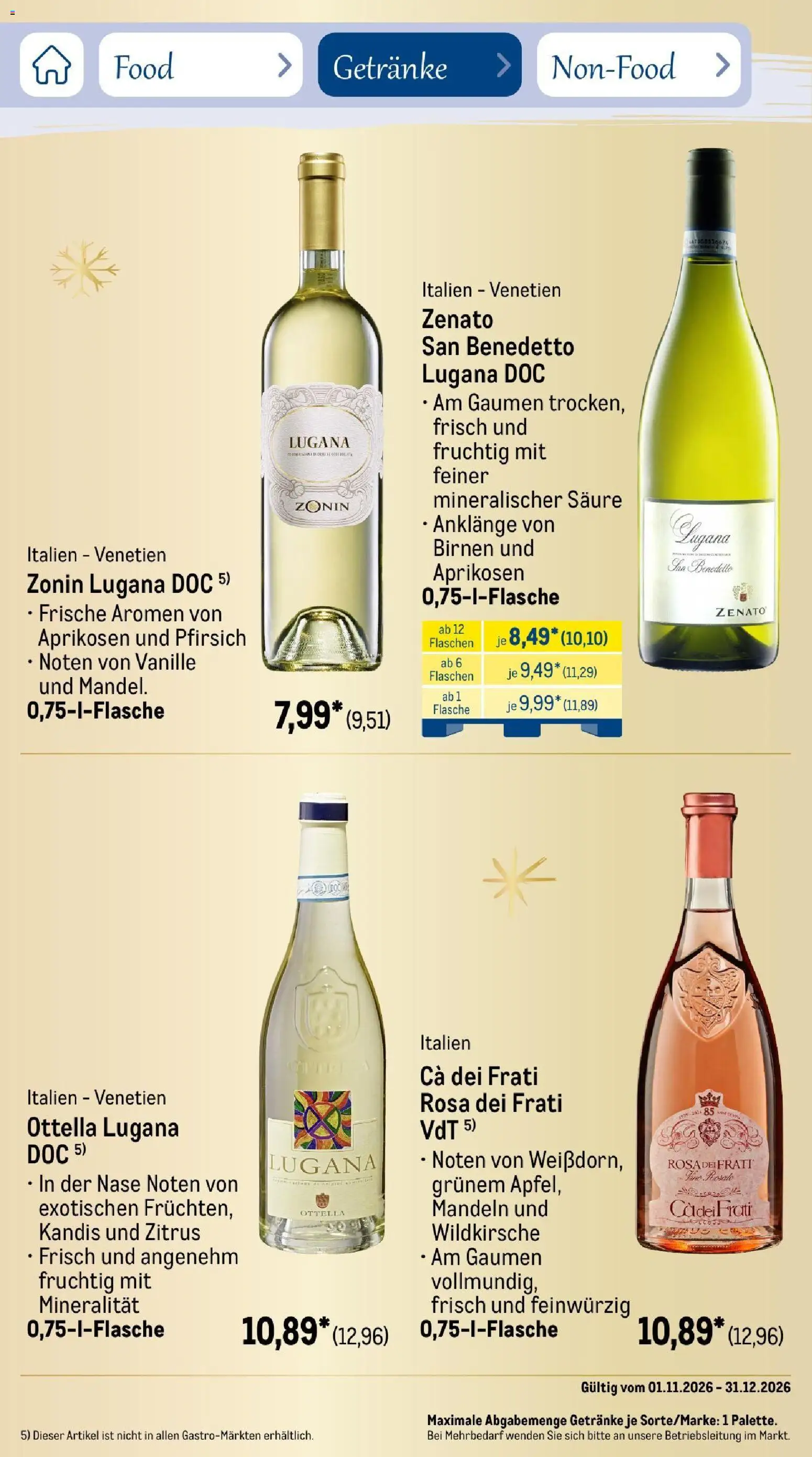 Metro Saisonkatalog Festtage voller Genuss – gültig ab 01.11.2026 | Seite: 63 | Produkte: Mandeln, Vanille, Pfirsich