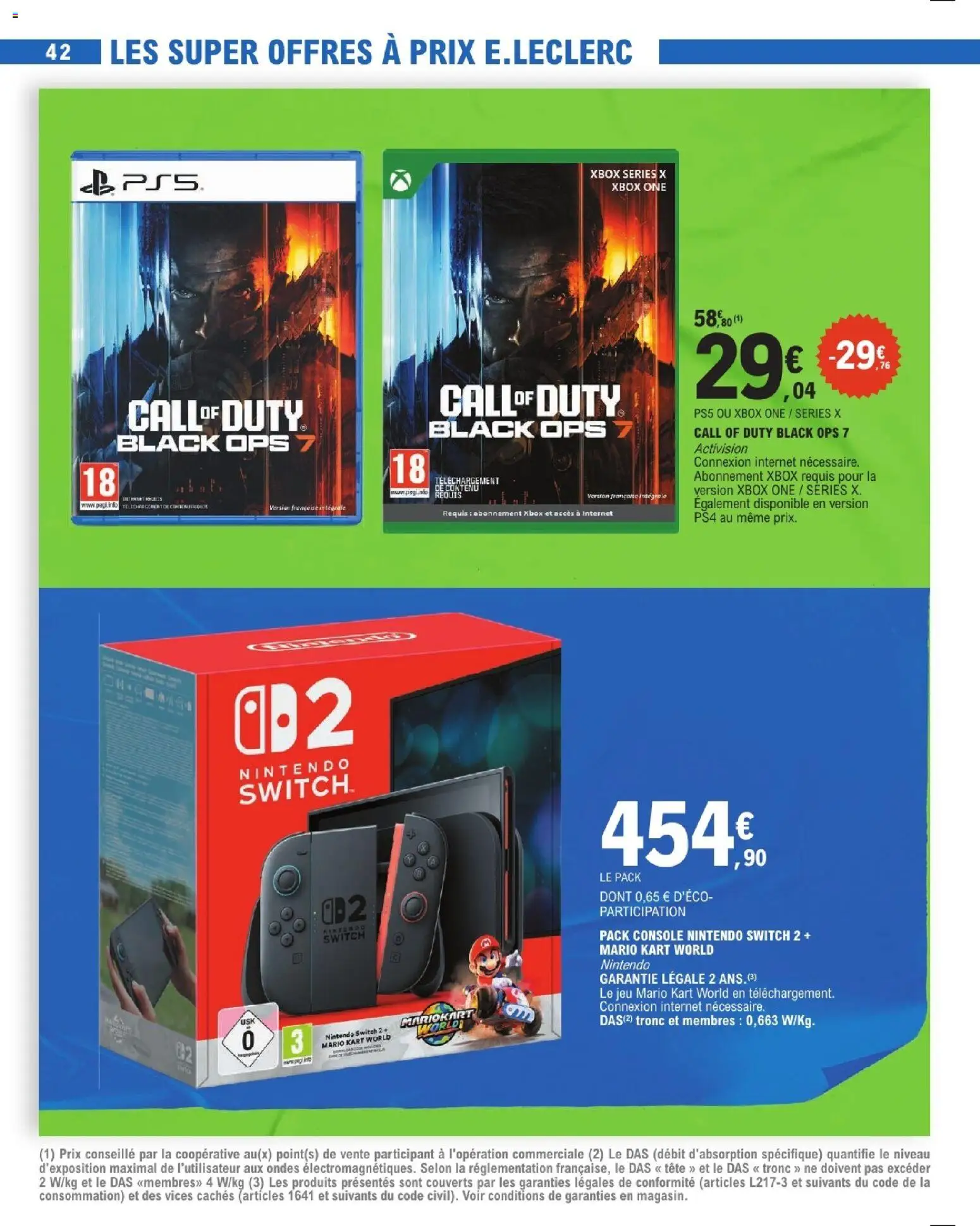 {H1} | Page: 42 | Produits: Xbox, console Nintendo Switch