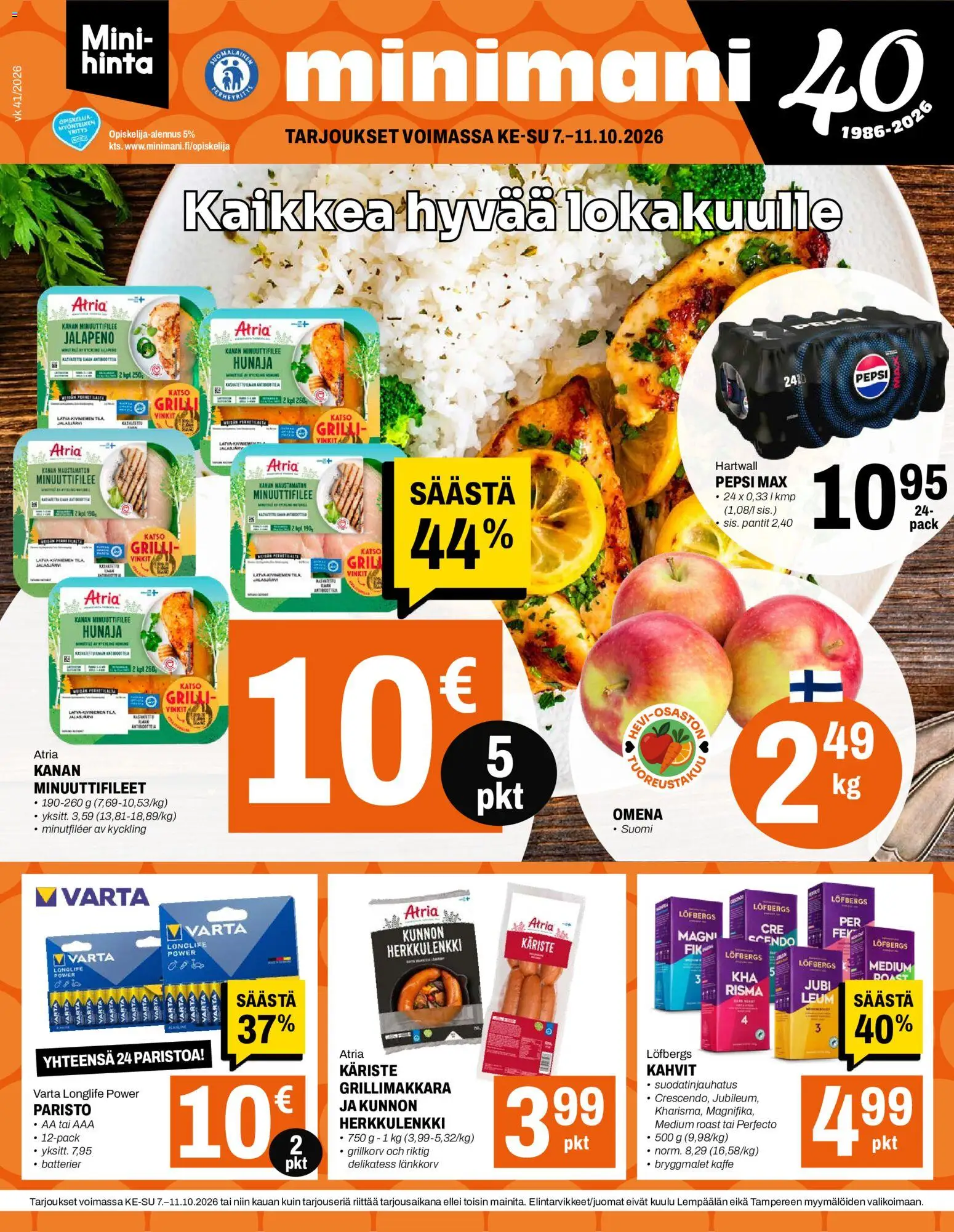 Minimani tarjoukset – voimassa 07/10/2026 alkaen | Sivu: 1