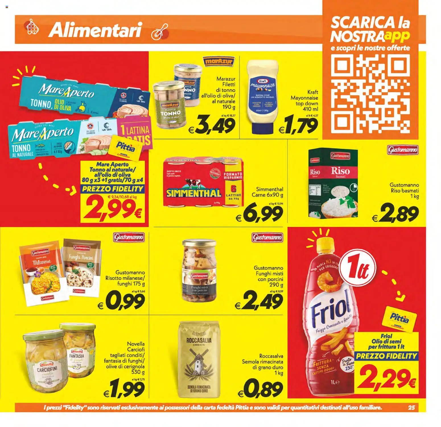 Volantino SuperConveniente del 25/09/2026 | Pagina: 25 | Prodotti: Riso, Olio, Carciofi, Tonno