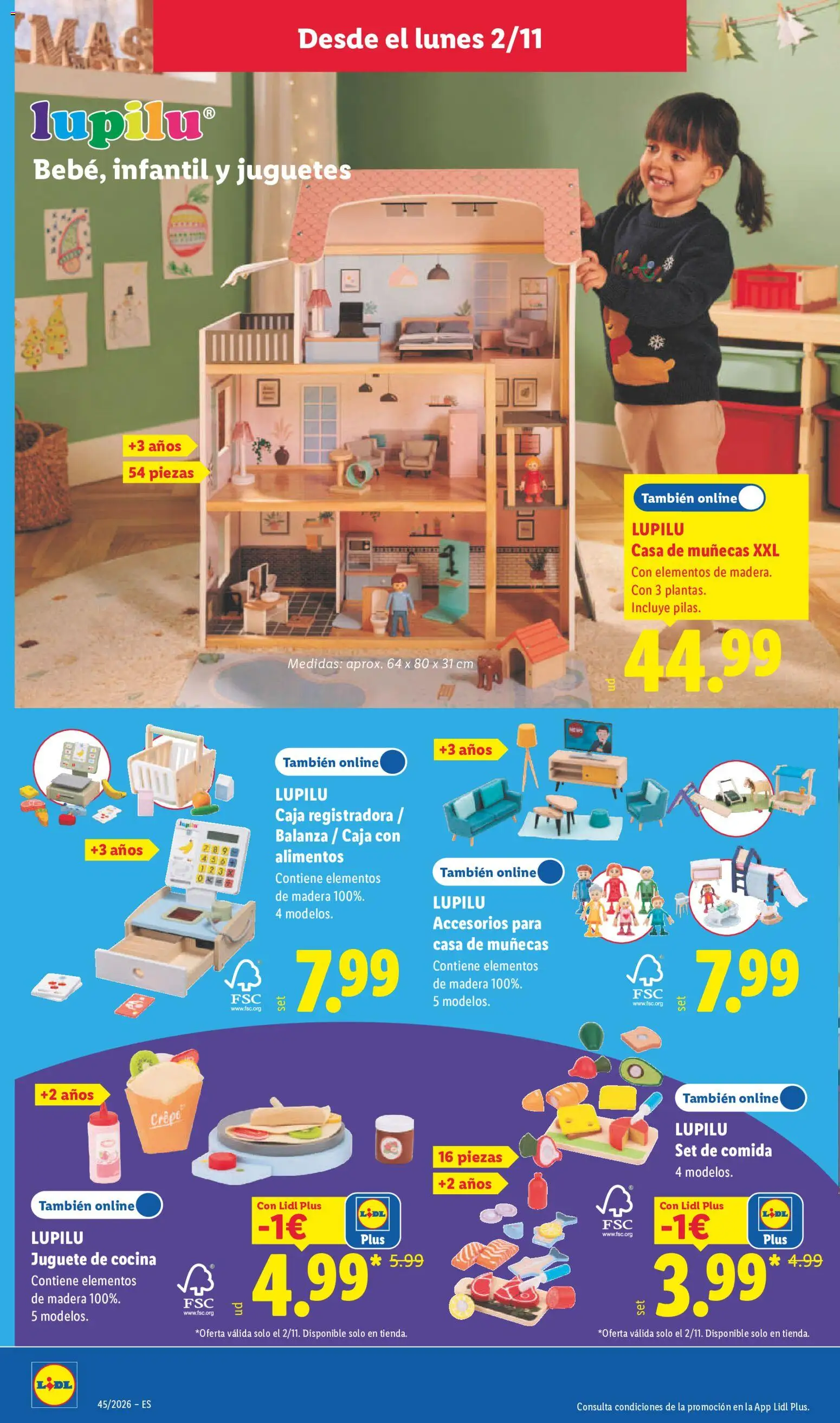 Lidl folleto de bazar │ válido desde el 02/11/2026 | Página: 4 | Productos: Casa de muñecas, Cocina, Alimentos, Caja