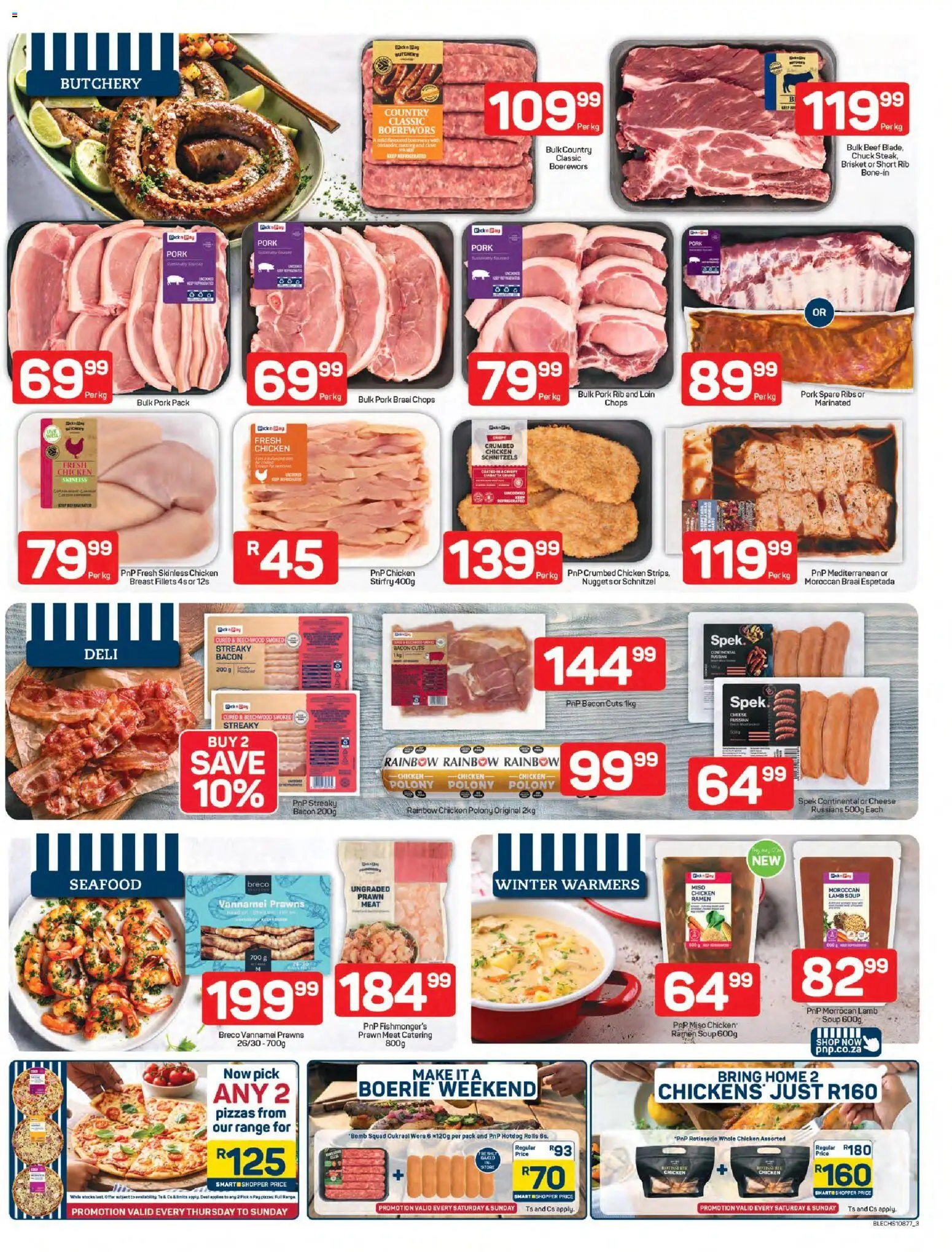 New Pick n Pay catalogue – valid from 25.05.2026 | Page: 3 | Products: Ribs, Chicken, Beef, Soup