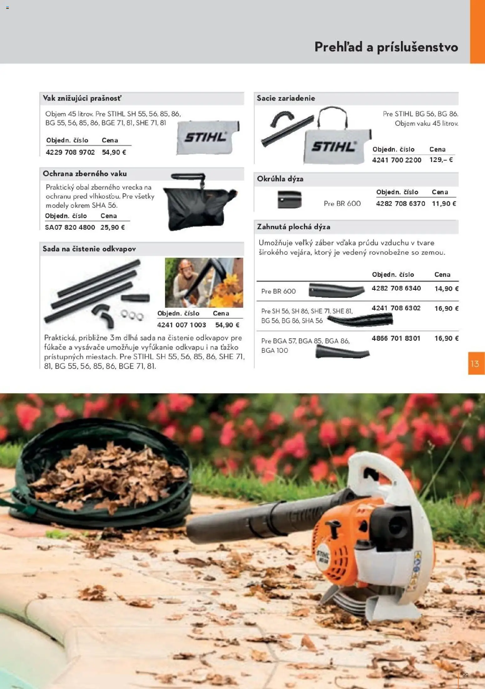 Nové STIHL akcie – leták je platný od 19.08.2026 | Strana: 99 | Produkty: Vysávače