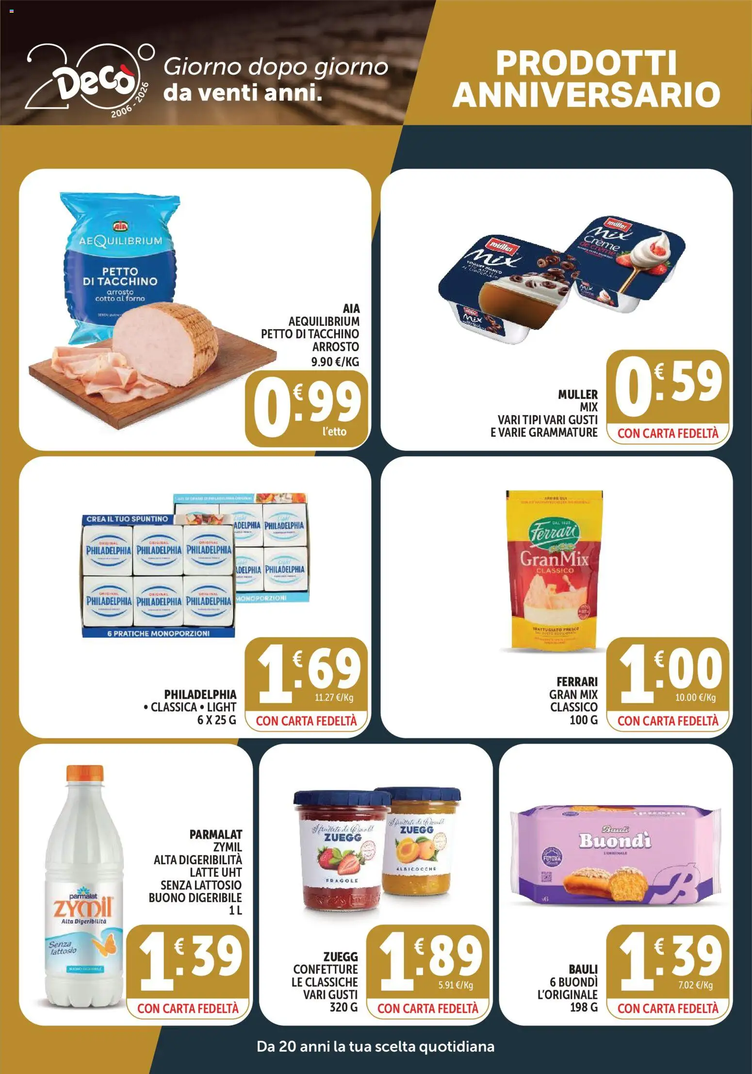 Volantino Decò del 23/10/2026 | Pagina: 4 | Prodotti: Fragole, Tacchino, Latte, Senza lattosio