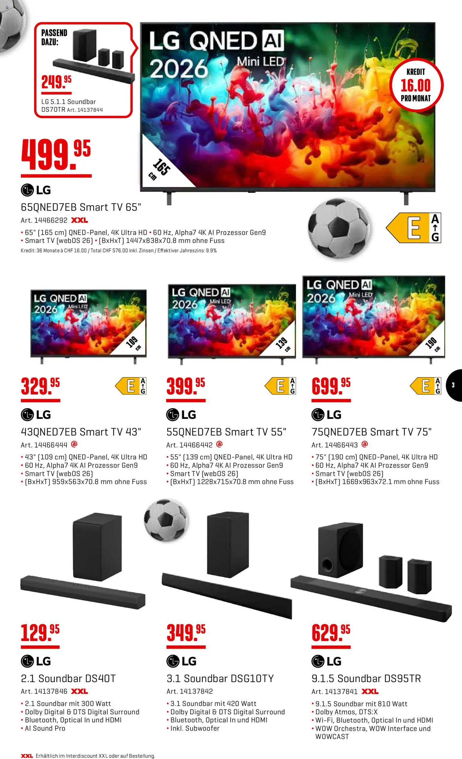 Interdiscount aktionen – gültig ab 08.06.2026 | Seite: 3 | Produkte: Soundbar, TV, LG