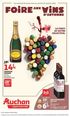 Auchan - Prévisualisation de Auchan - Foire aux vins valide à partir de 25/09/2026