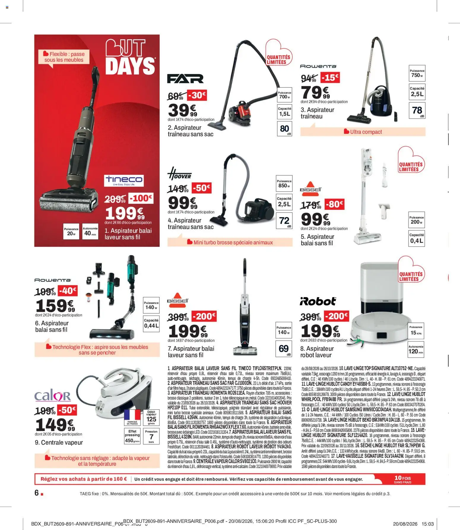 {H1} | Page: 6 | Produits: Sac, Aspirateur traîneau, Rowenta, Balai