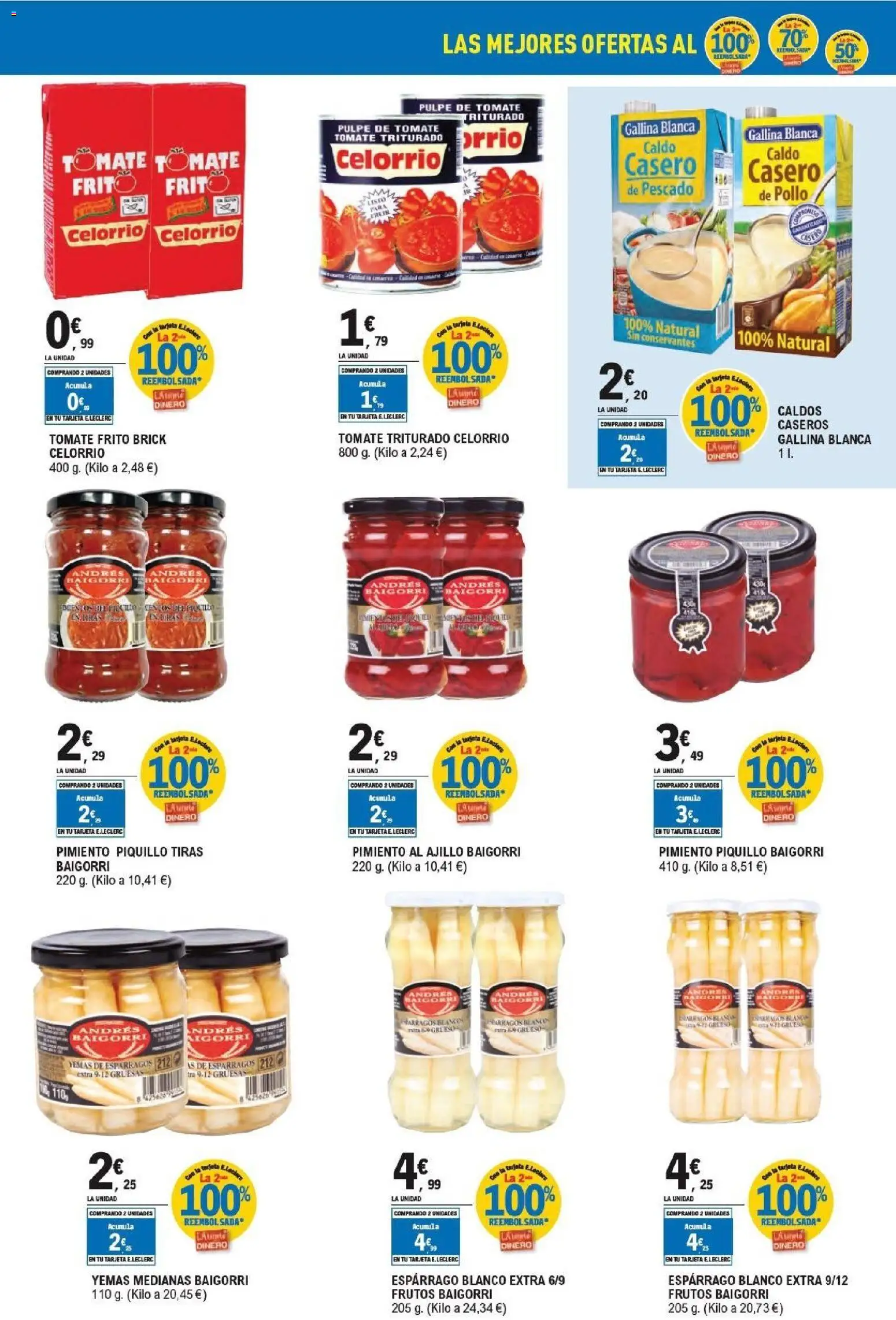 E.Leclerc - Alianza Locales │ válido desde el 21/10/2026 | Página: 21 | Productos: Tomate, Pescado, Pollo, Tomate triturado