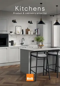 Preview of B&Q - Kitchens product & cabinetry price list valid from 17/08/2026
