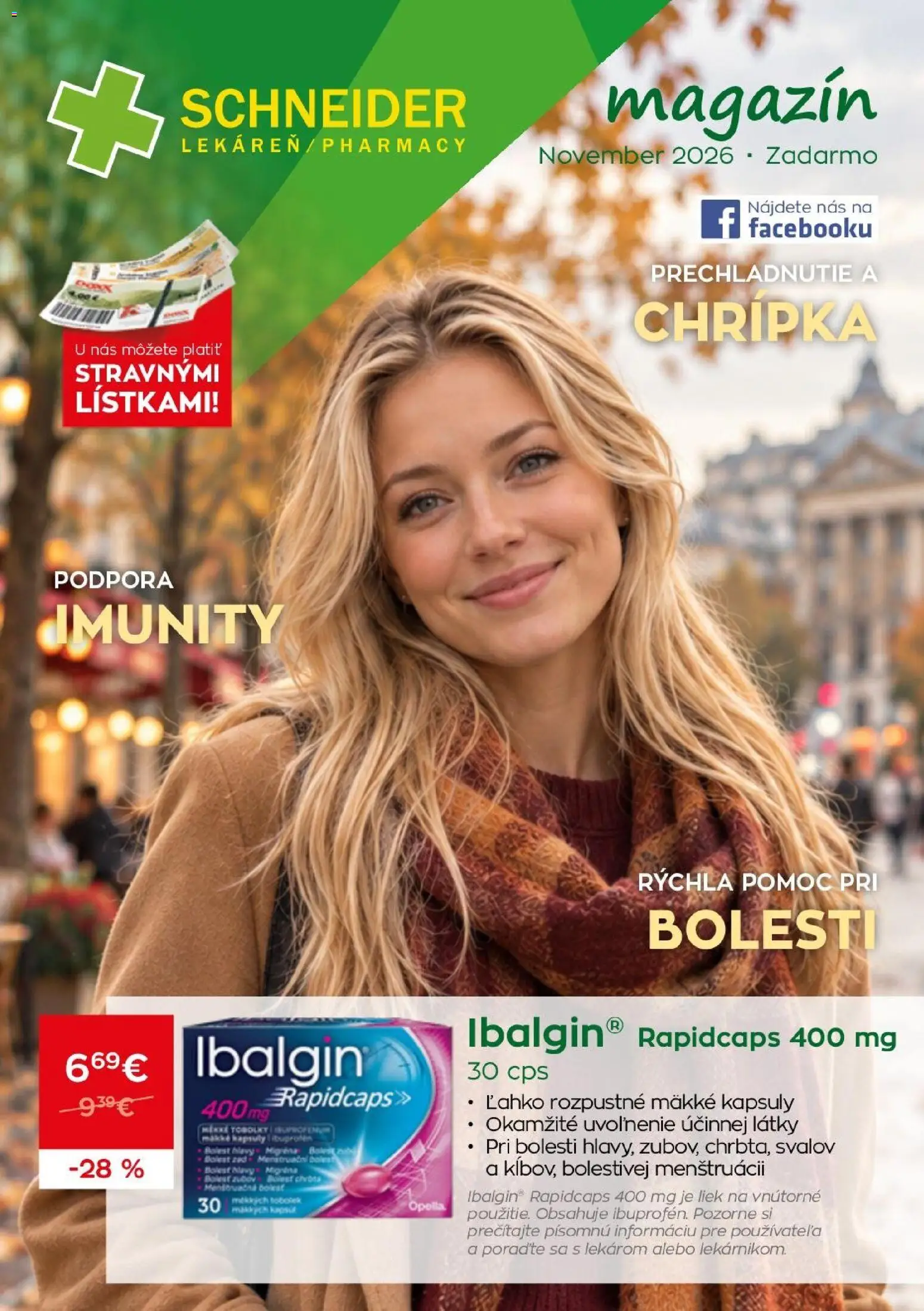 Nové Schneider lekáreň akcie – leták je platný od 01.11.2026 | Strana: 1