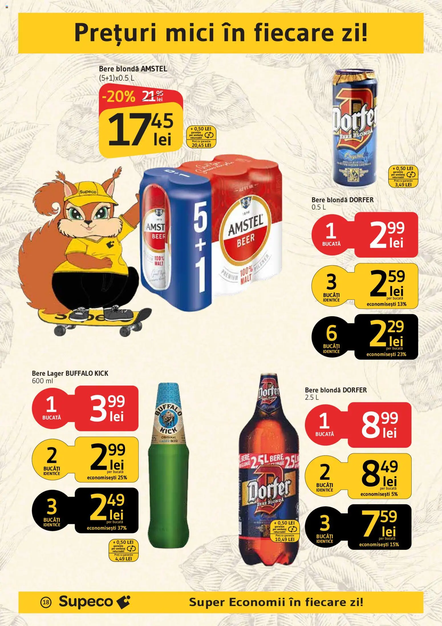 Noul catalog Supeco – valabil de la 20.08.2026 | Pagină: 18 | Produse: Mici, Bere