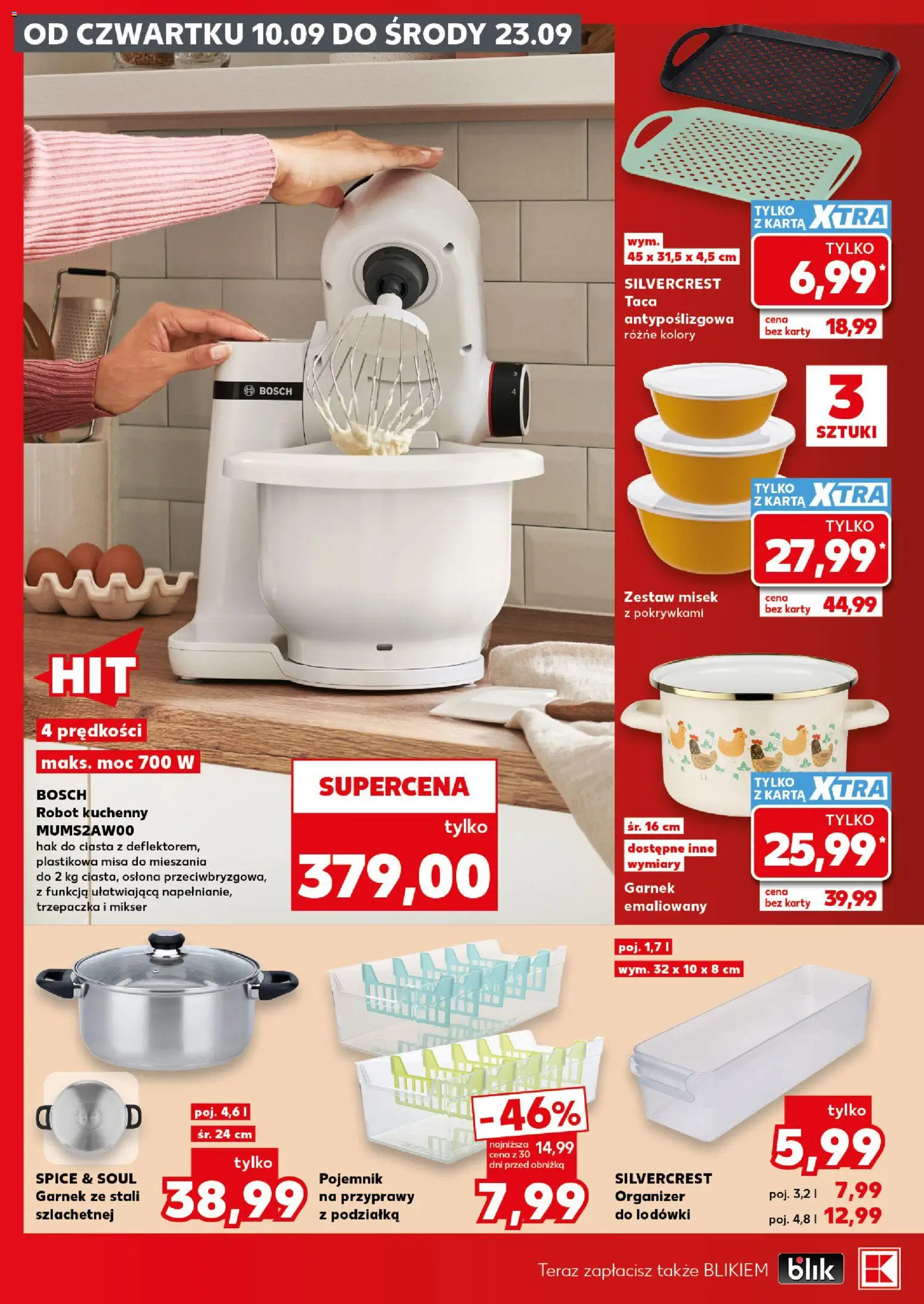 Kaufland Polsko leták - Złap okazje od 10.09.2026 | Strana: 12 | Produkty: Organizér, Robot, Karty