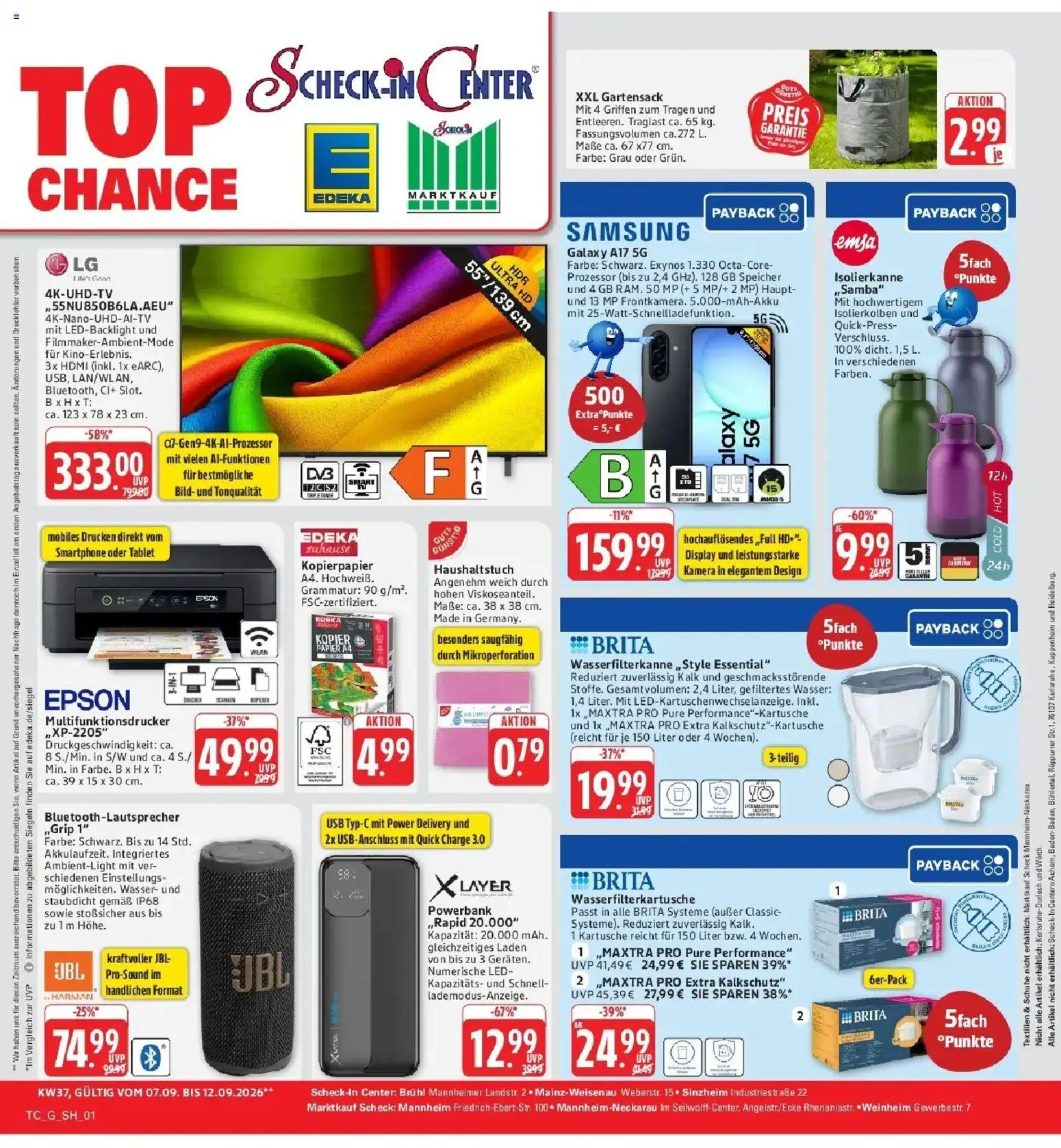 Edeka Prospekt Mainz-Weisenau (ab 07.09.2026) » Angebote Online | Seite: 62 | Produkte: USB, Kalk, Wasser, Smartphone