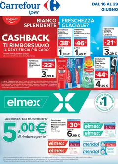 Anteprima del volantino Carrefour volantino Iper Cashback Roma valido a partire dal 16.06.2026