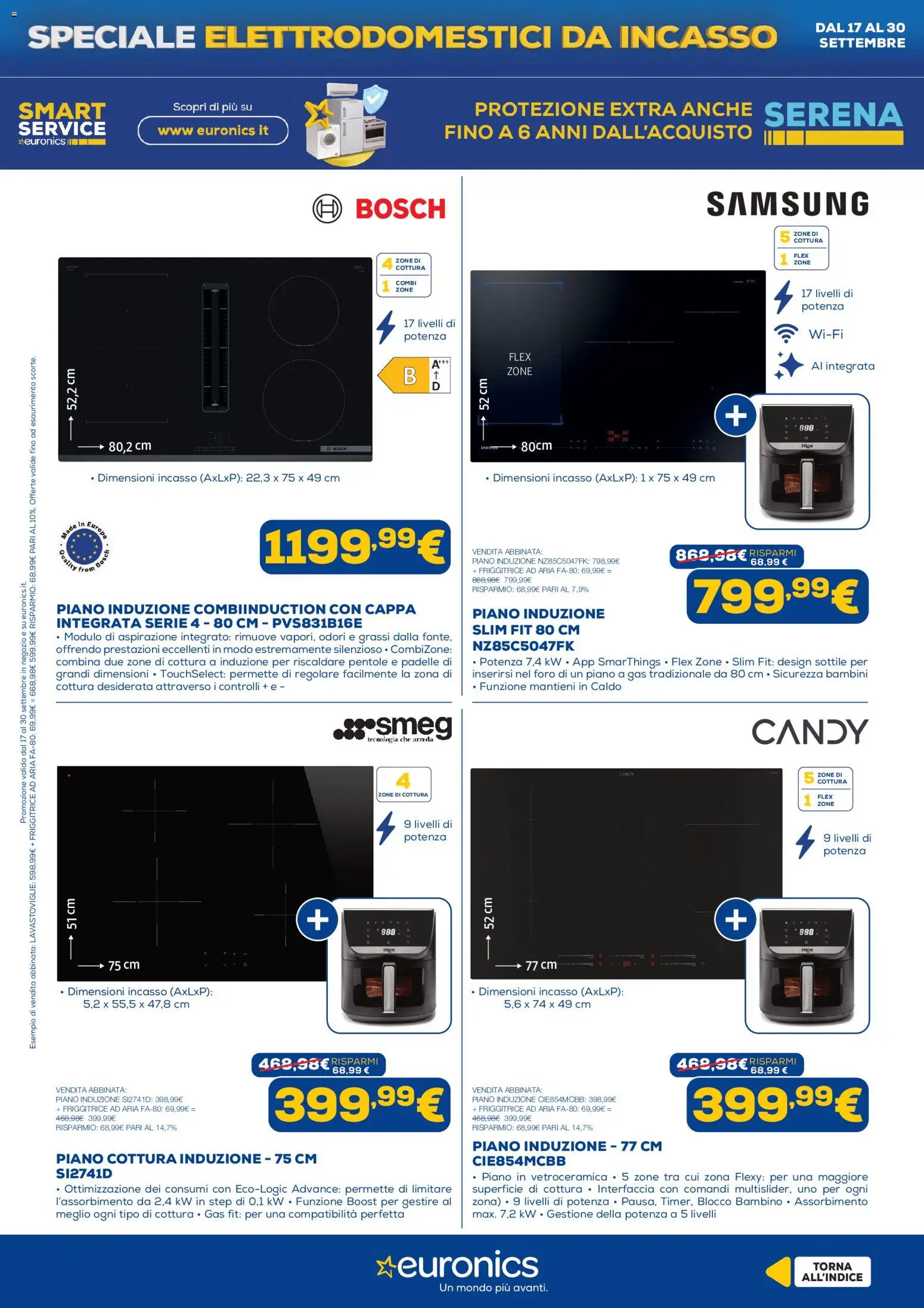 Volantino Euronics del 17/09/2026 | Pagina: 15 | Prodotti: Pentole, Lavastoviglie, Friggitrice, Samsung