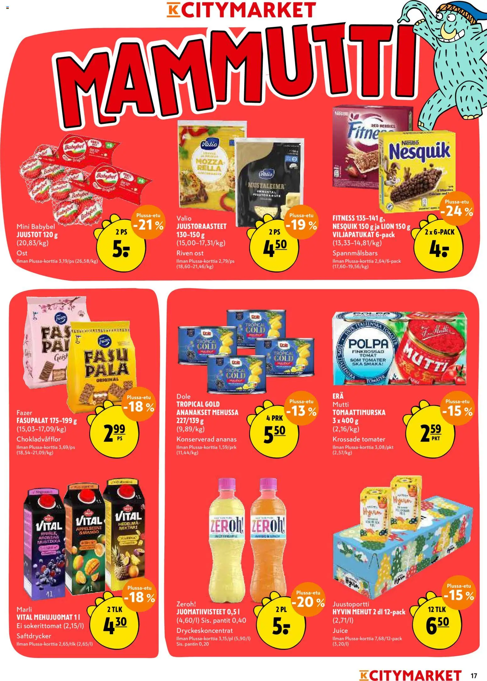 K-Citymarket tarjoukset – voimassa 13/08/2026 alkaen | Sivu: 17 | Tuotteet: Ananas