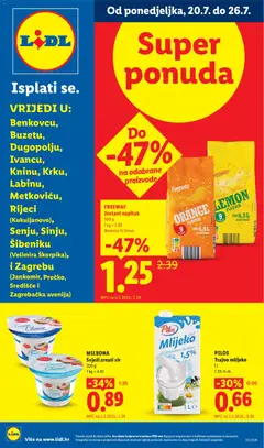 Lidl Super ponuda - Pregled kataloga iz trgovine Lidl, vrijedi od 20.07.2026