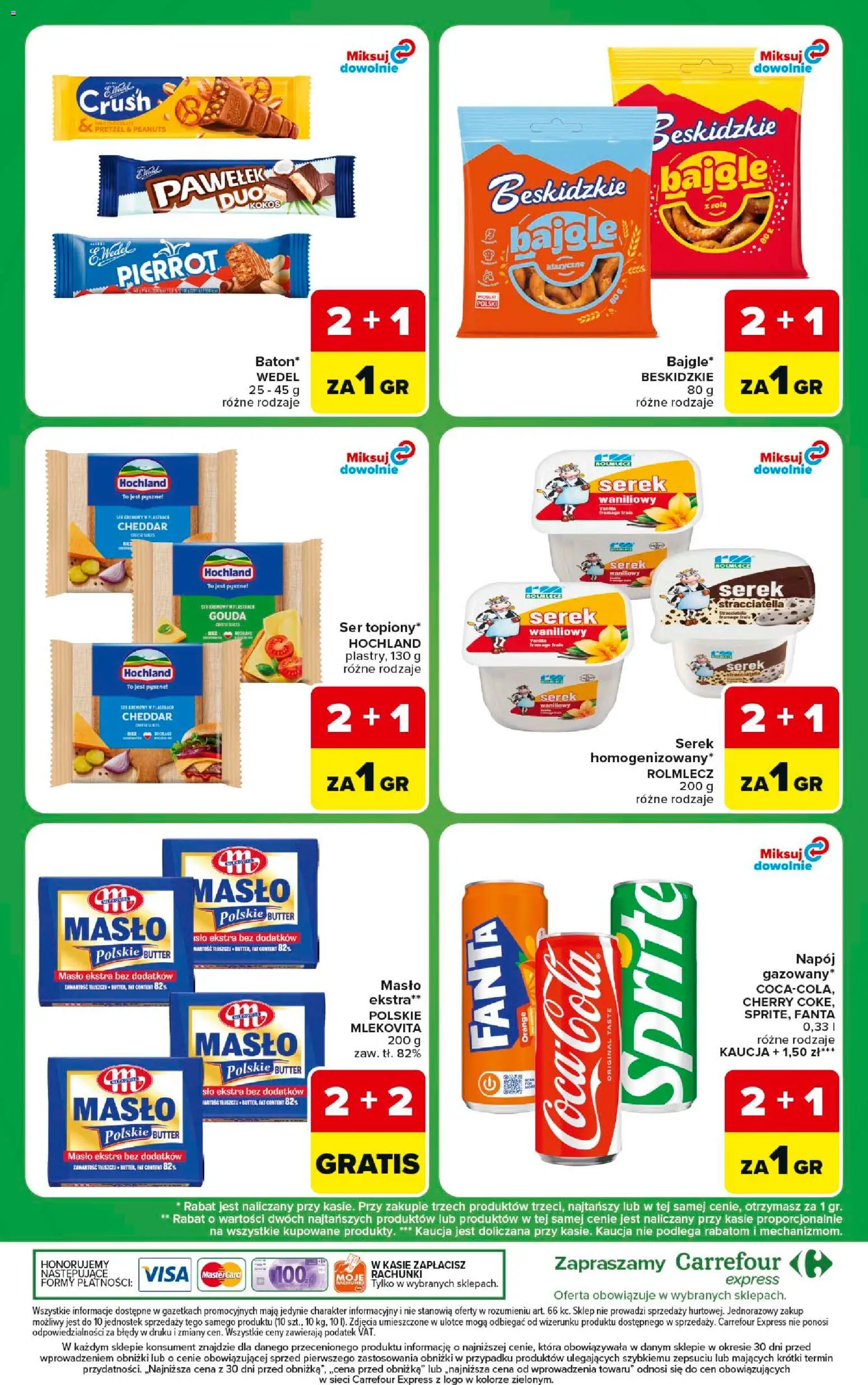 Carrefour gazetka - Express od 22.09.2026 | Strona: 8 | Produkty: Masło Polskie, Fanta, Kokos, Cheddar