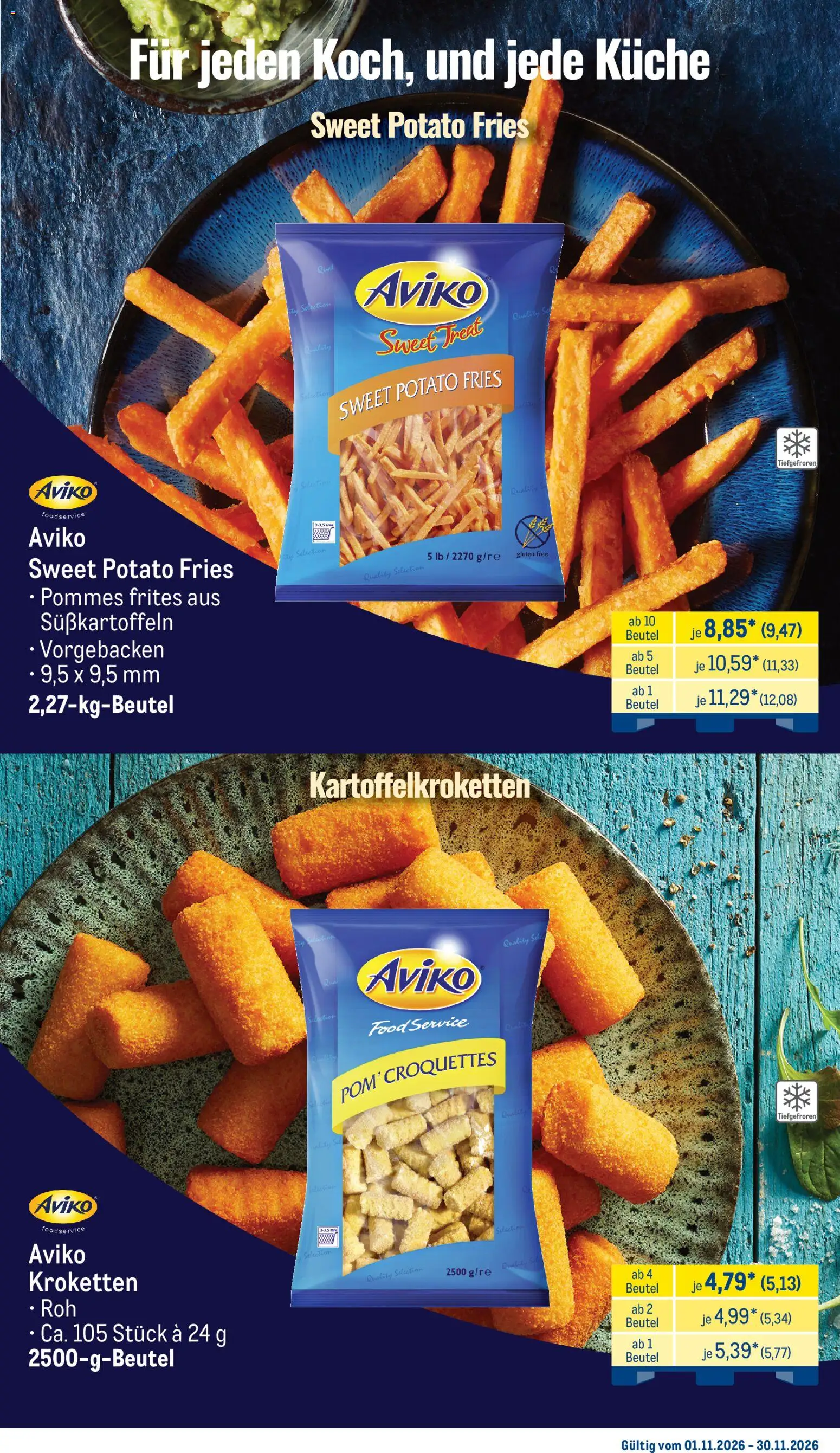 Metro Monats-Menü – gültig ab 01.11.2026 | Seite: 3 | Produkte: Pommes, Küche, Pommes frites