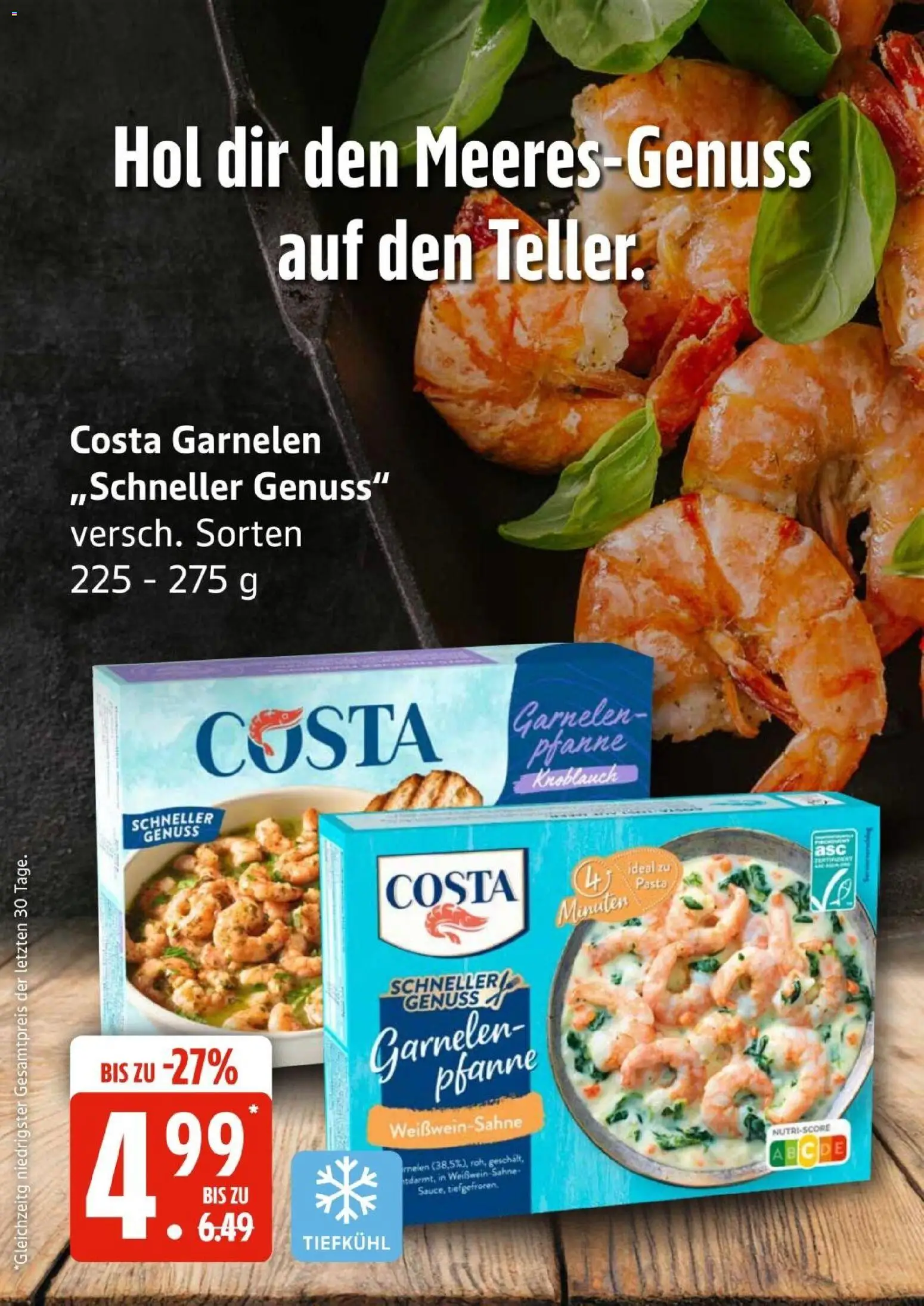 Edeka Prospekt Hamburg – gültig ab 10.08.2026 | Seite: 12 | Produkte: Garnelen, Knoblauch, Pasta