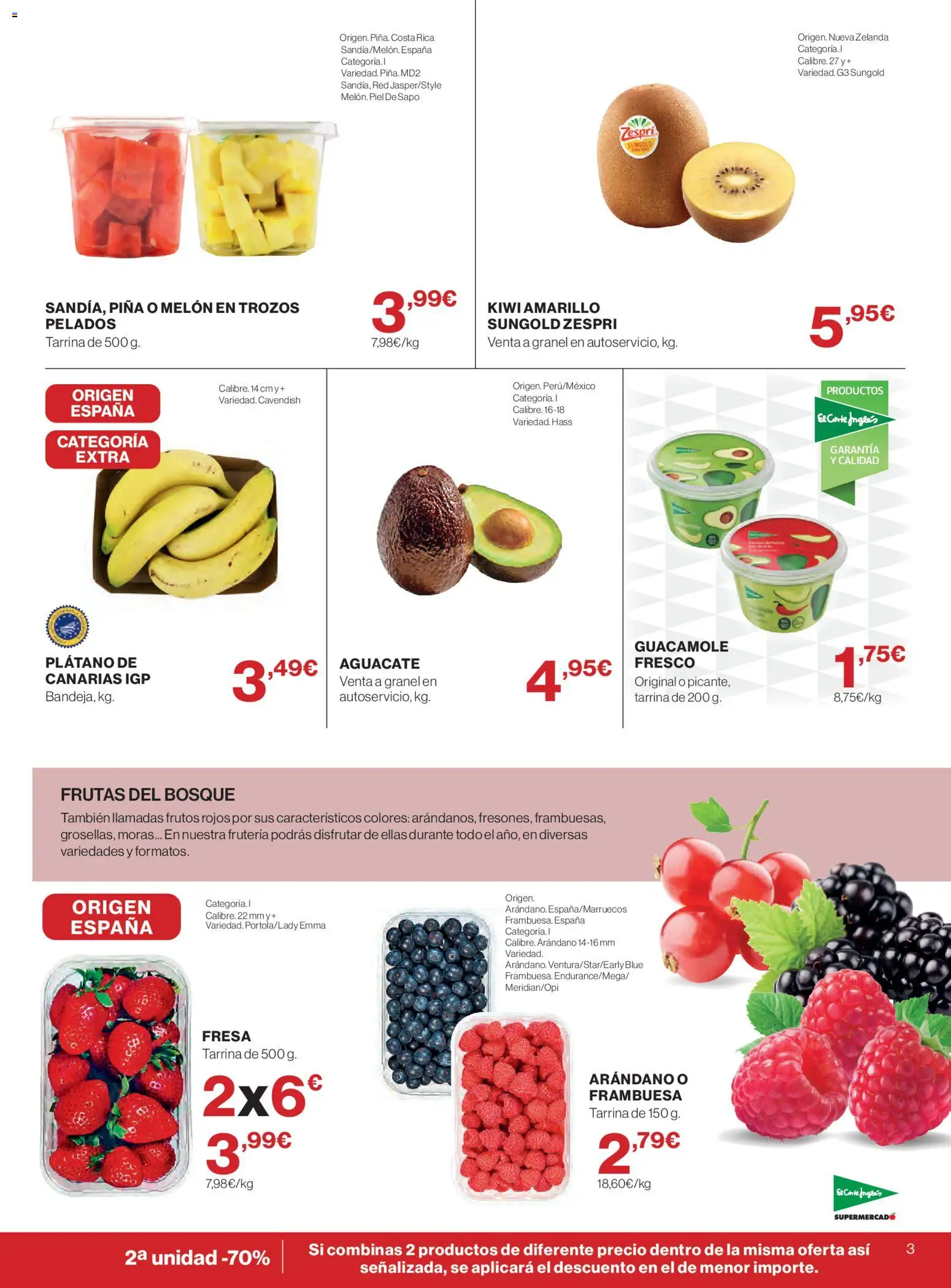 El Corte Inglés ofertas │ válido desde el 16/07/2026 | Página: 3 | Productos: Φορτιστής, Piña, Guacamole, Kiwi