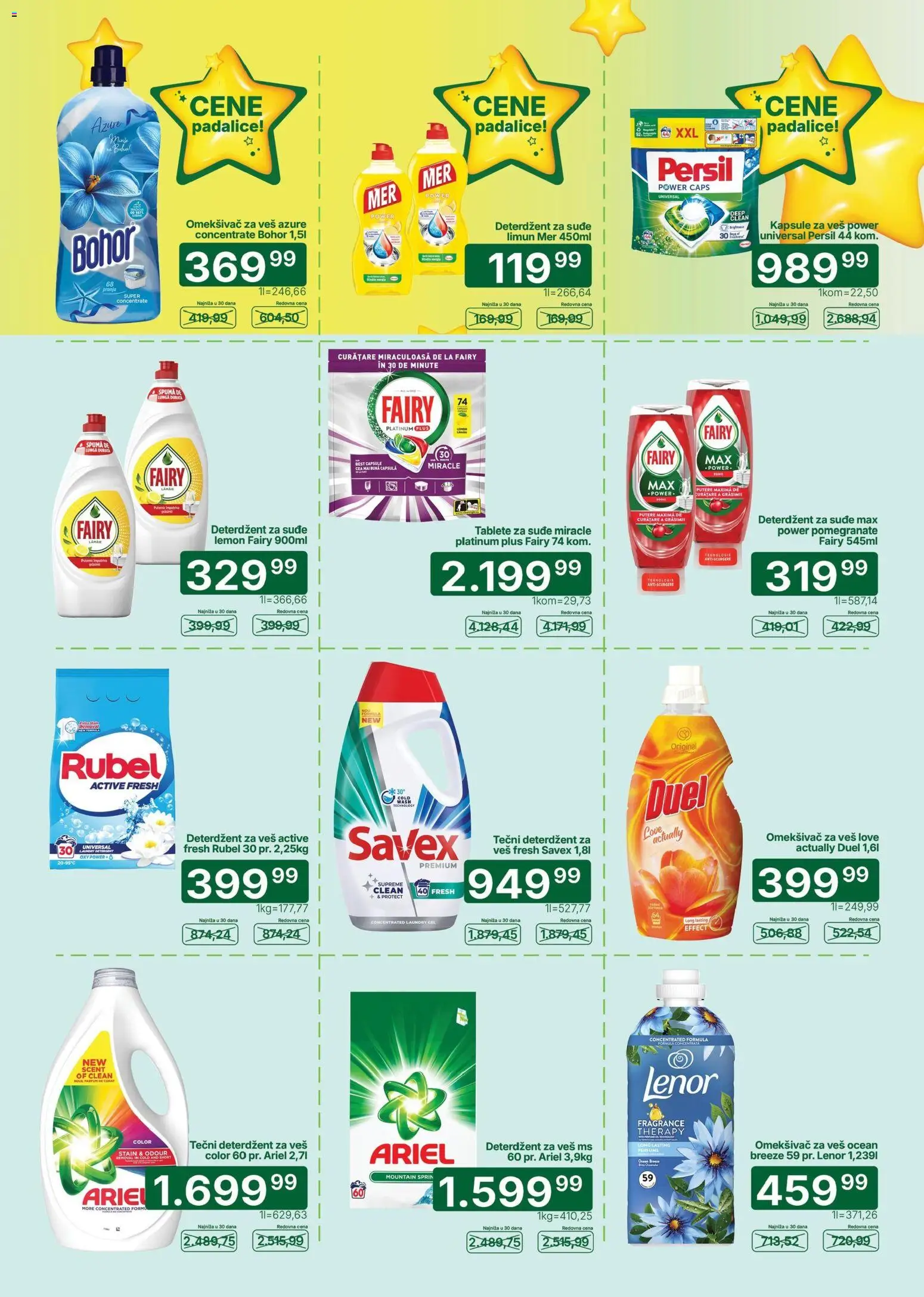 Univerexport katalog - važi od 03.08.2026 | Strana: 28 | Proizvode: Tečni deterdžent, Ariel, Lenor, Persil
