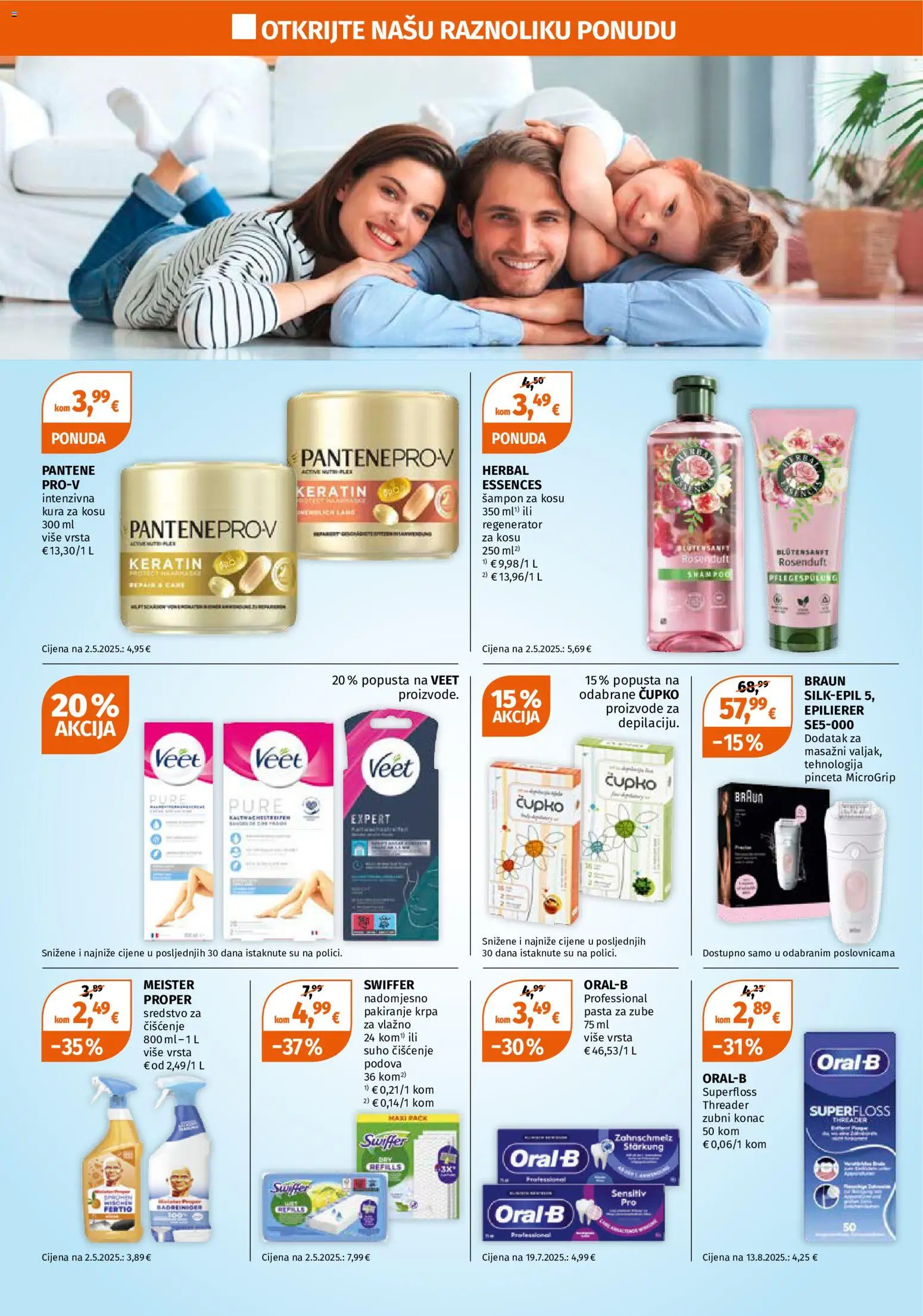 Müller katalog | vrijedi od 01.06.2026 | Stranica: 4 | Proizvodi: Regenerator za kosu, Zubni konac, Krpa, Pasta za zube
