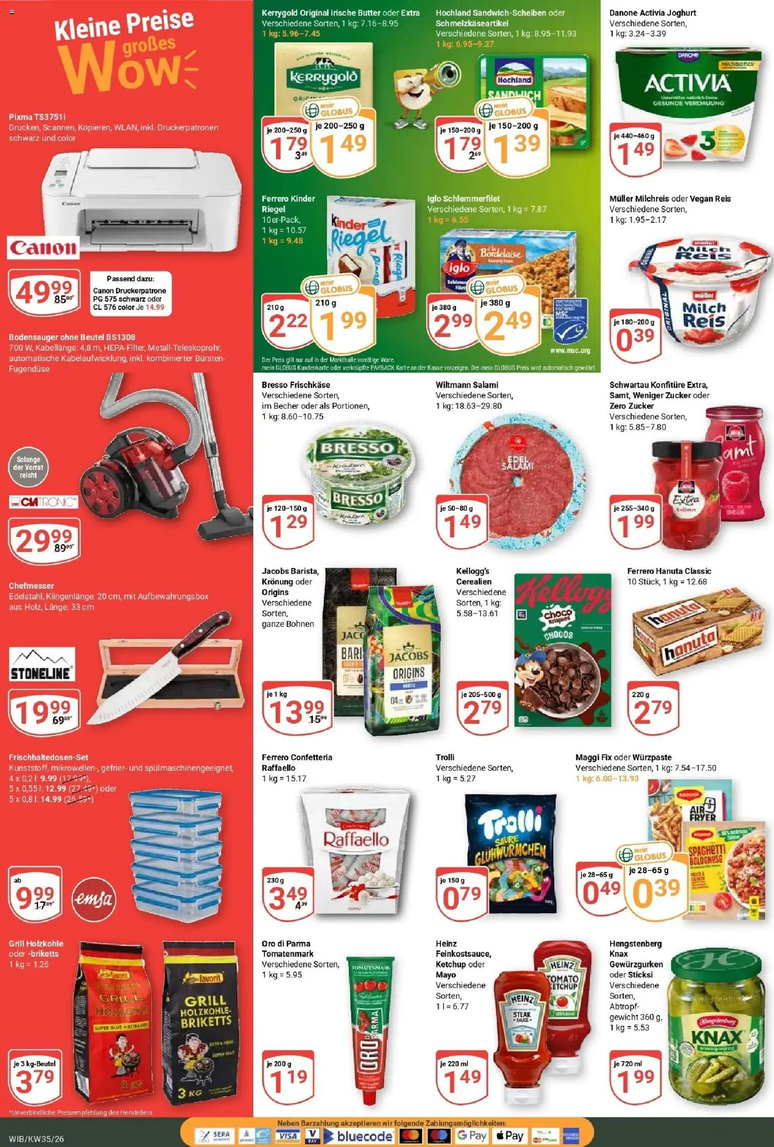 Globus Prospekt Wiesbaden-Nordenstadt (ab 24.08.2026) » Angebote online | Seite: 4 | Produkte: Grill, Kellogg's, Reis, Frischkase