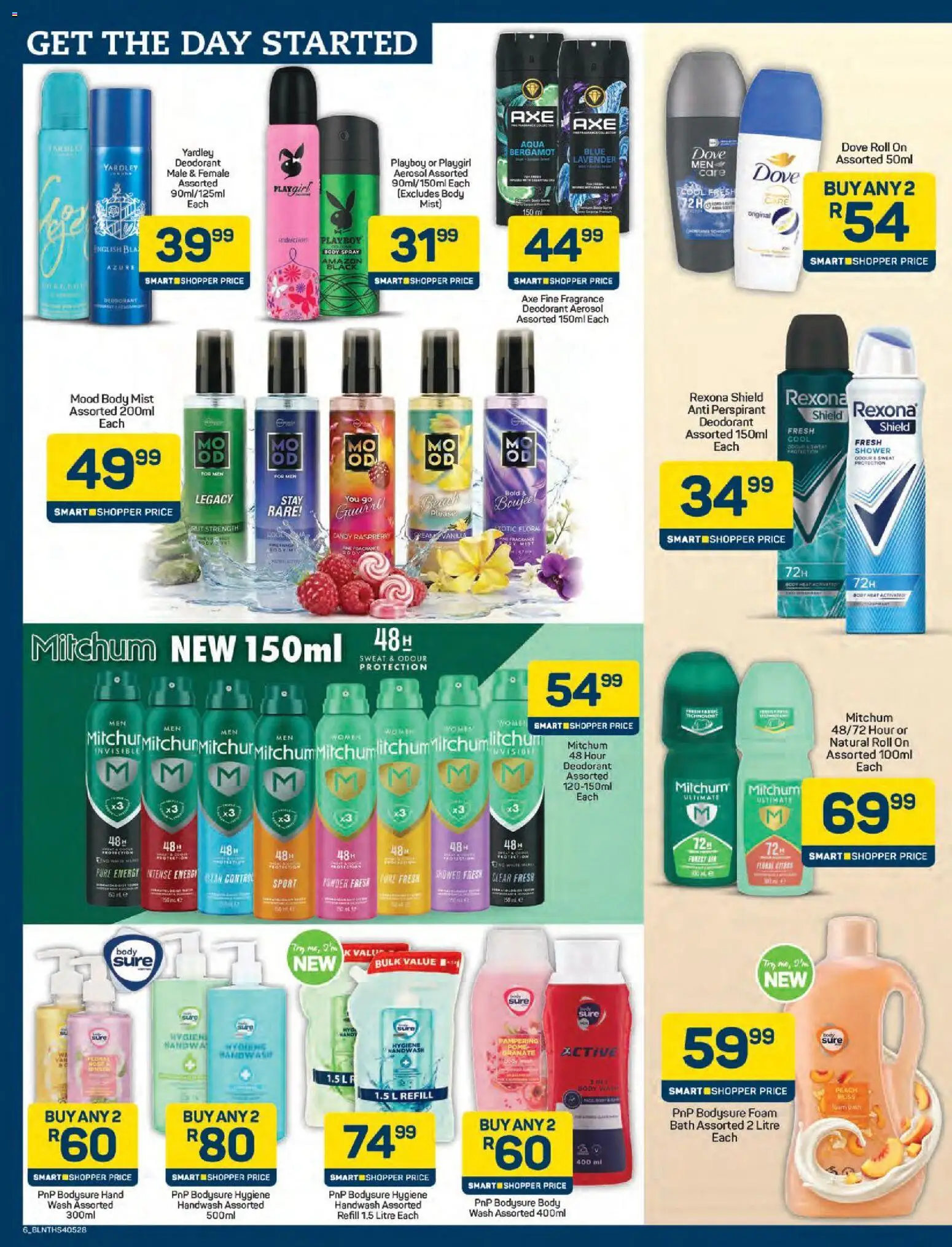 New Pick n Pay catalogue – valid from 25.05.2026 | Page: 6 | Products: Handwash, Shower, Fragrance, Powder