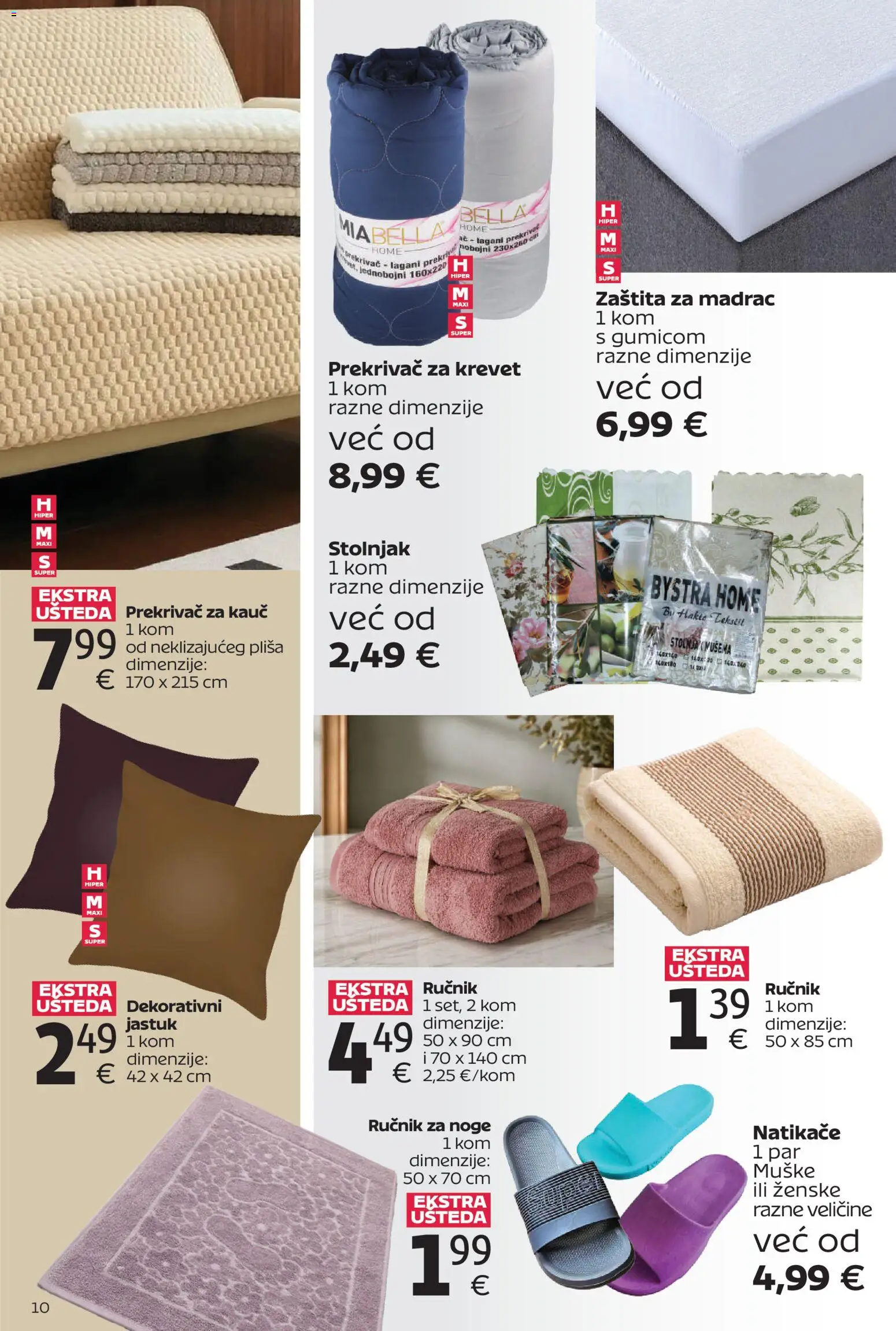 Tommy katalog | vrijedi od 27.04.2026 | Stranica: 10 | Proizvodi: Krevet, Madrac, Ručnik, Stolnjak
