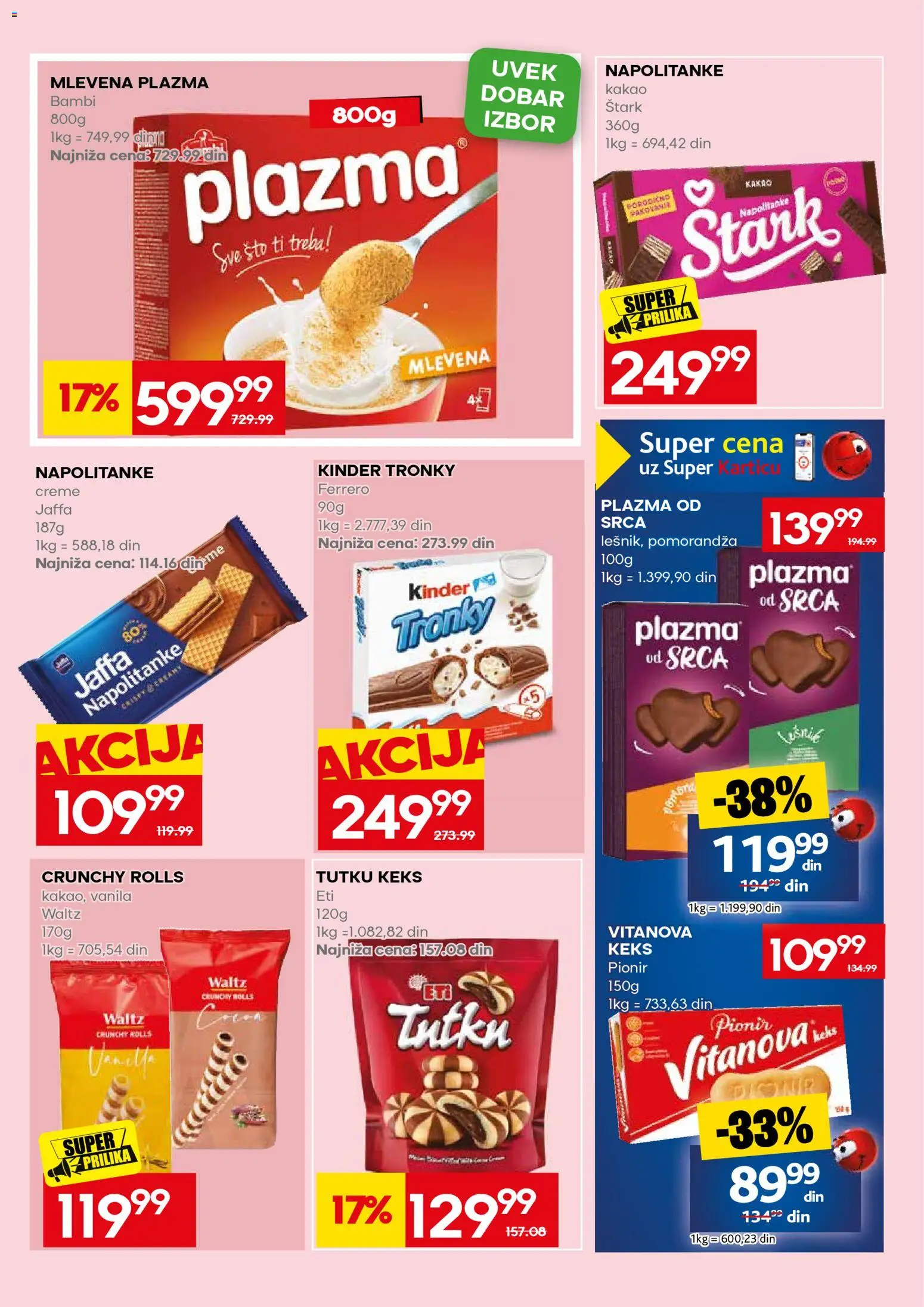 Mercator katalog - važi od 31.08.2026 | Strana: 41 | Proizvode: Kakao, Keks, Plazma, Pomorandza