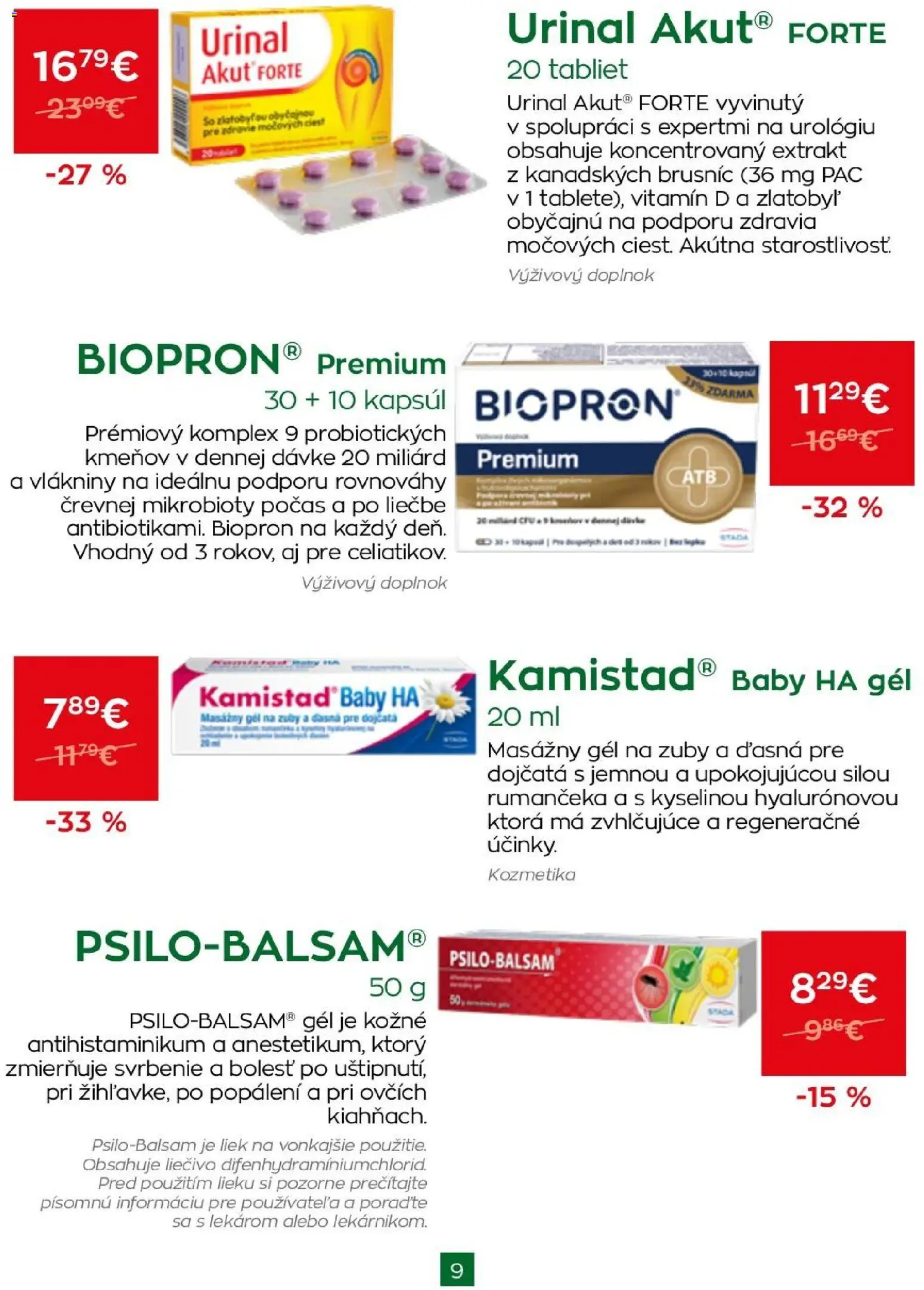 Nové Schneider lekáreň akcie – leták je platný od 01.06.2026 | Strana: 9