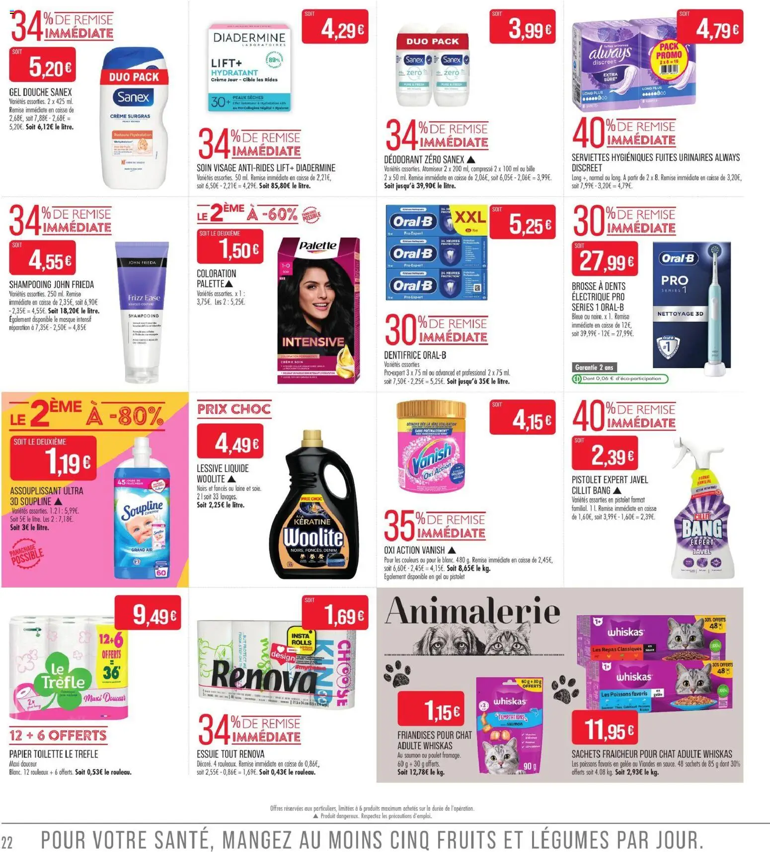 {H1} | Page: 22 | Produits: Vanish, Brosse, Lessive Liquide, Poissons