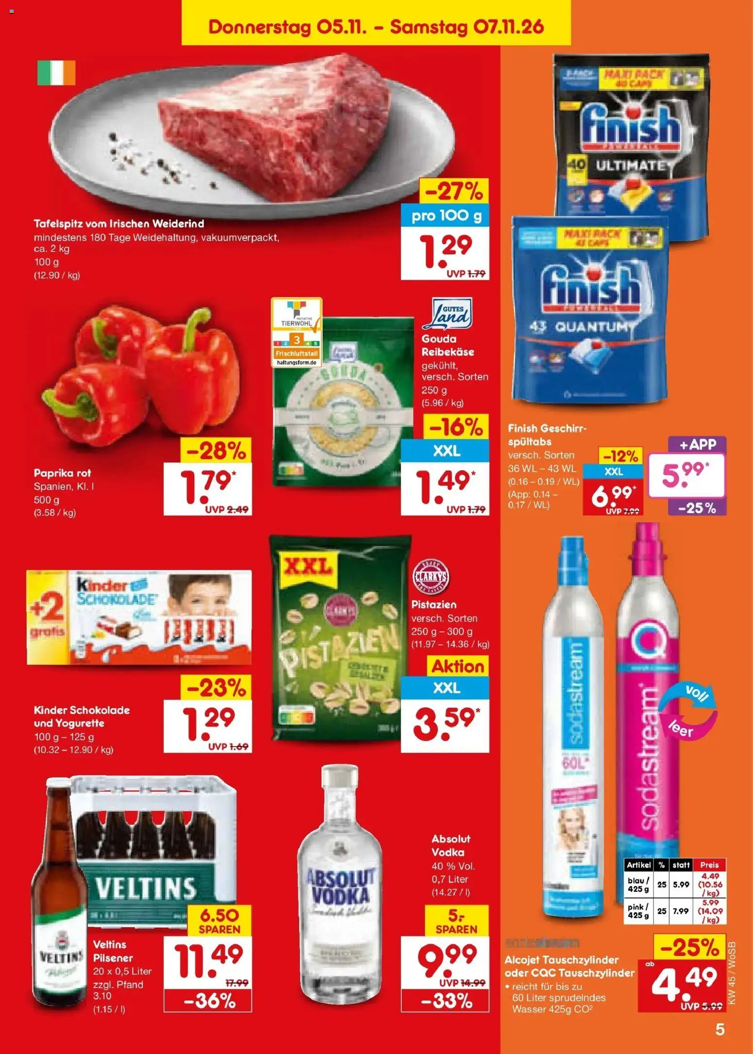Netto Marken-Discount Prospekt Ludwigshafen-Edigheim – gültig ab 02.11.2026 | Seite: 55 | Produkte: Paprika rot, Finish, Pistazien, Paprika